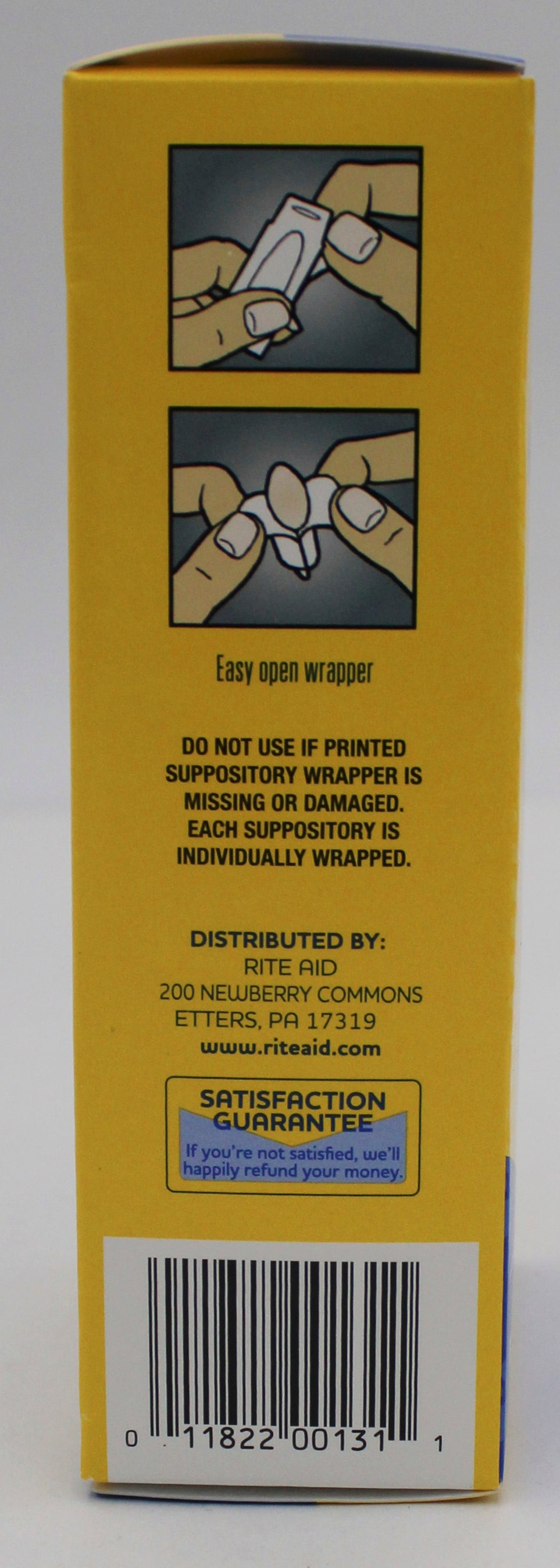 RITE AID HEMORRHOIDAL RELIEF SUPPOSITORIES 24ct EXP 2/28/2027 COMPARES TO Preparation H