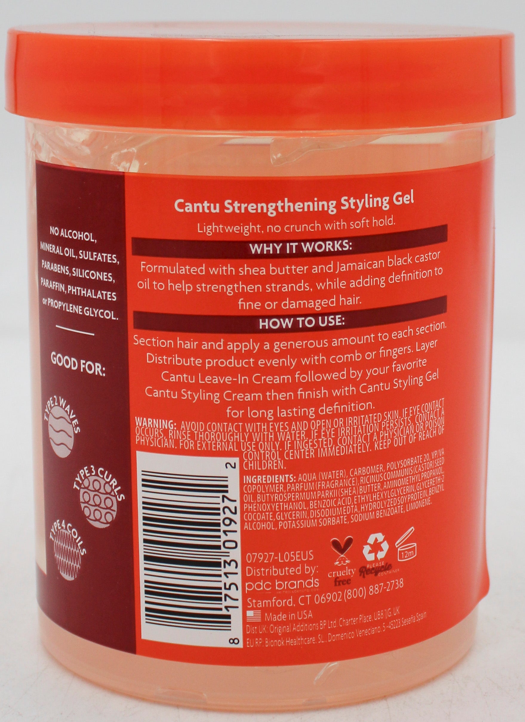 SP CANTU STRENGTHENING STYLING GEL 18.5oz SHEA BUTTER NI