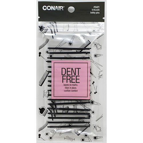CONAIR BOBBY PINS 18CT-BLACK NI