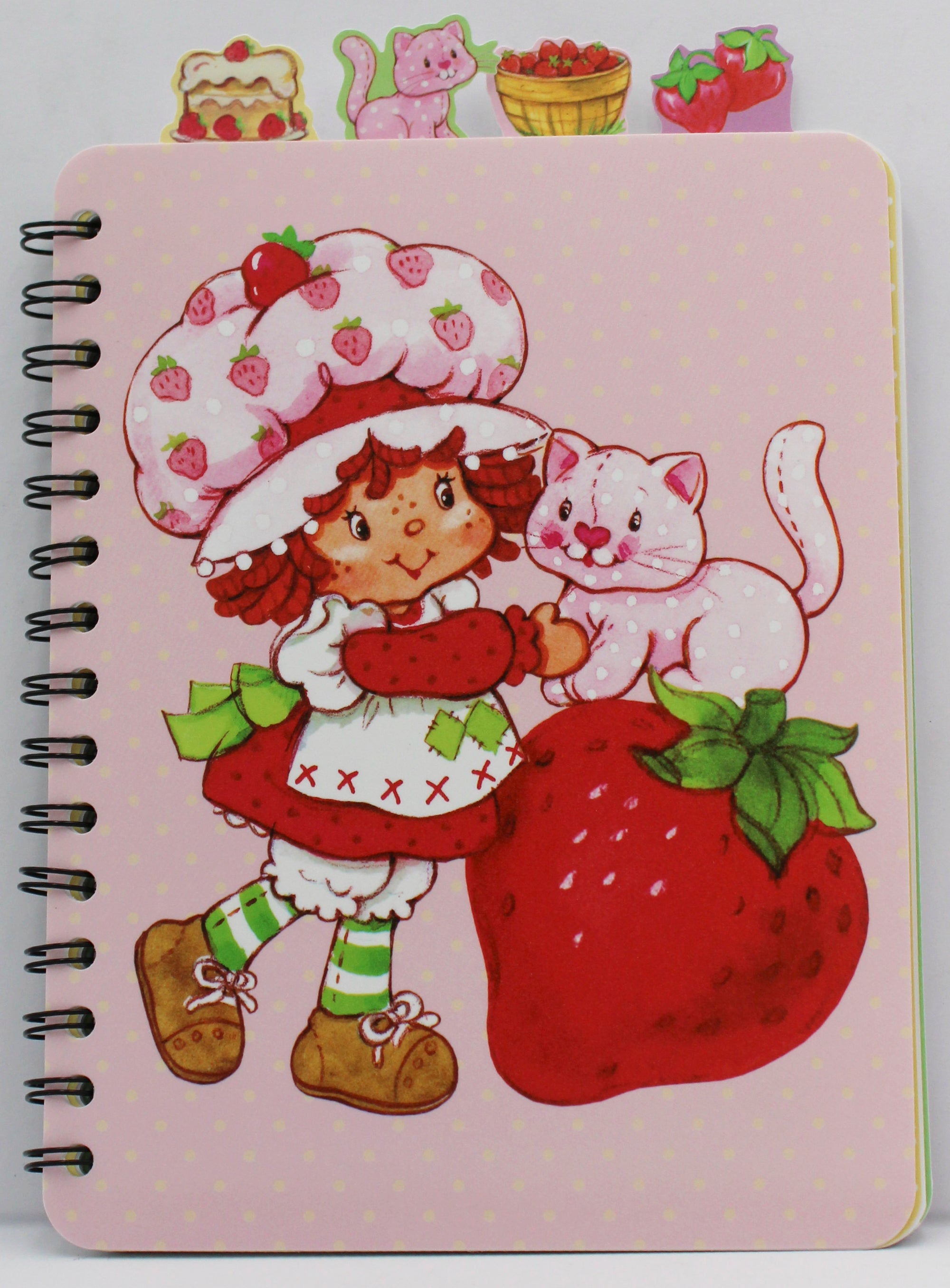 STRAWBERRY SHORTCAKE  6" X 8"  4 TAB JOURNAL