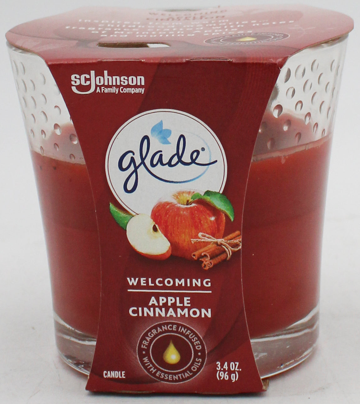 SP GLADE CANDLE APPLE CINNAMON 3.4oz