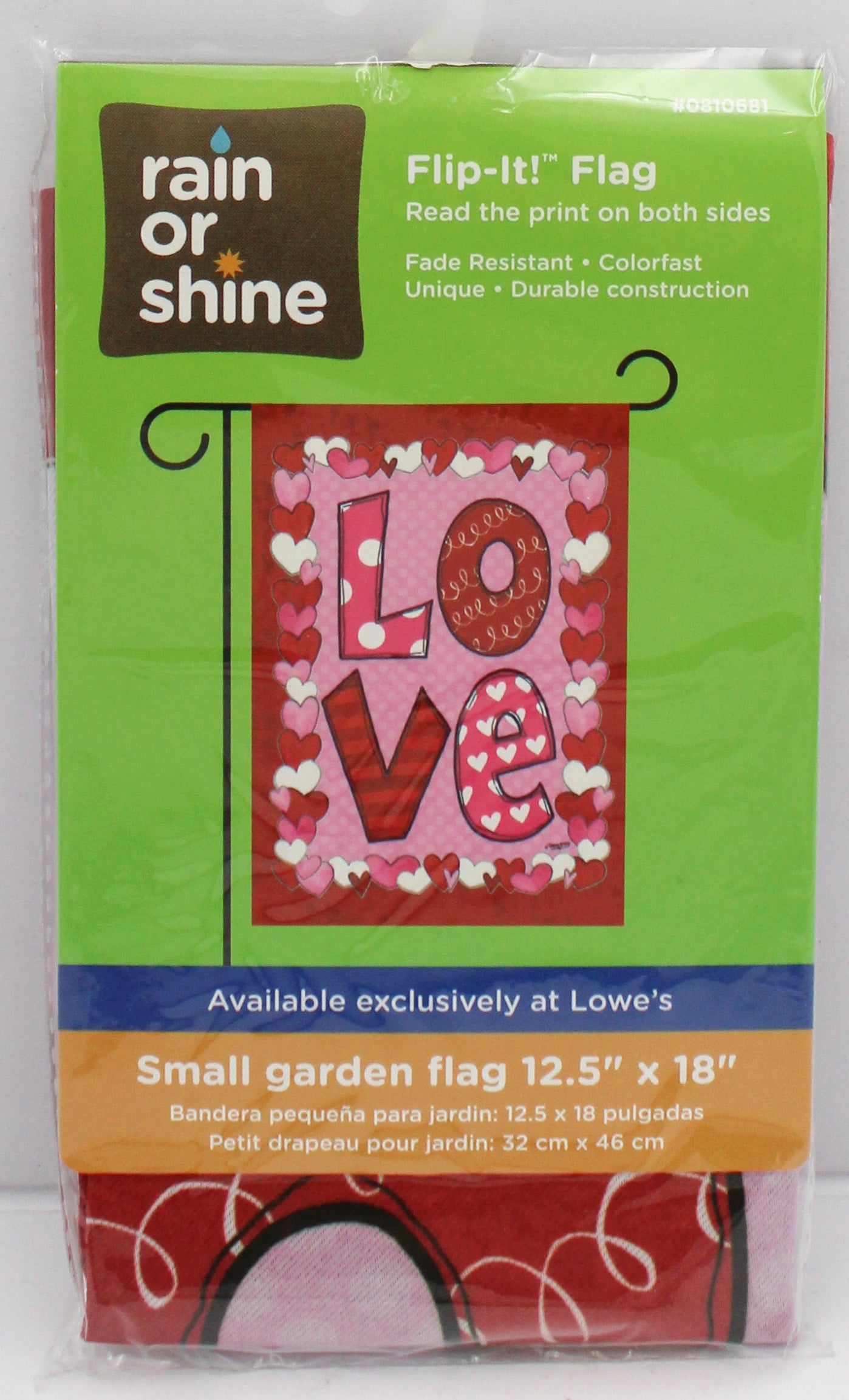 GARDEN FLAG - LOVE 12.5in x 18in