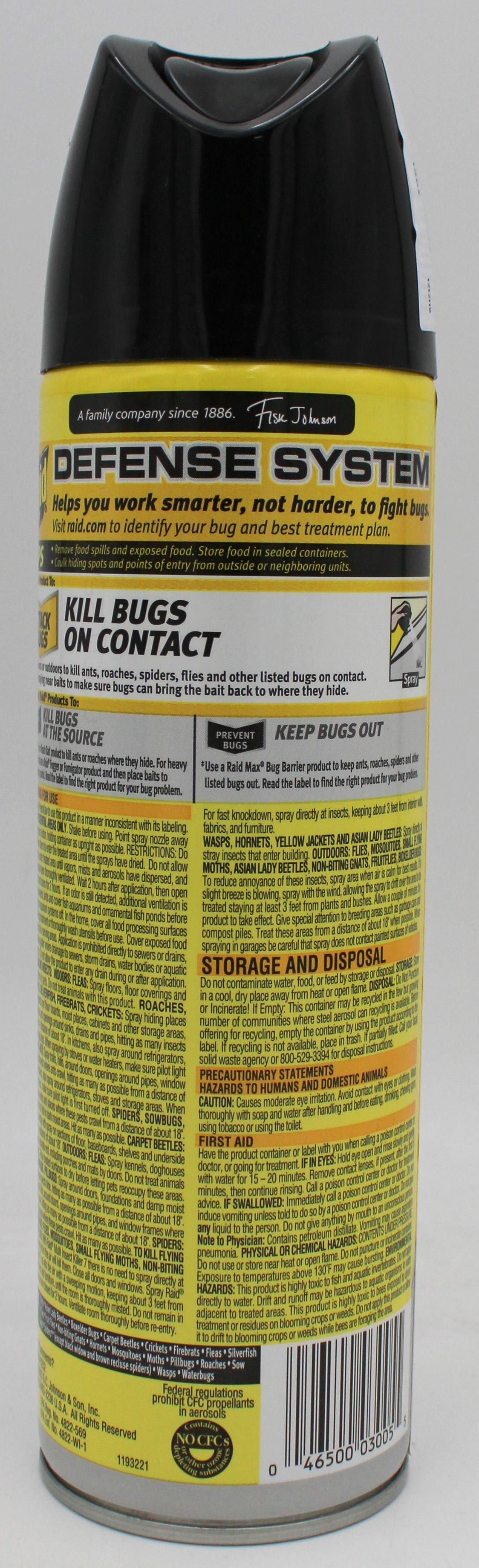 RAID MULTI INSECT KILLER AEROSOL 15oz