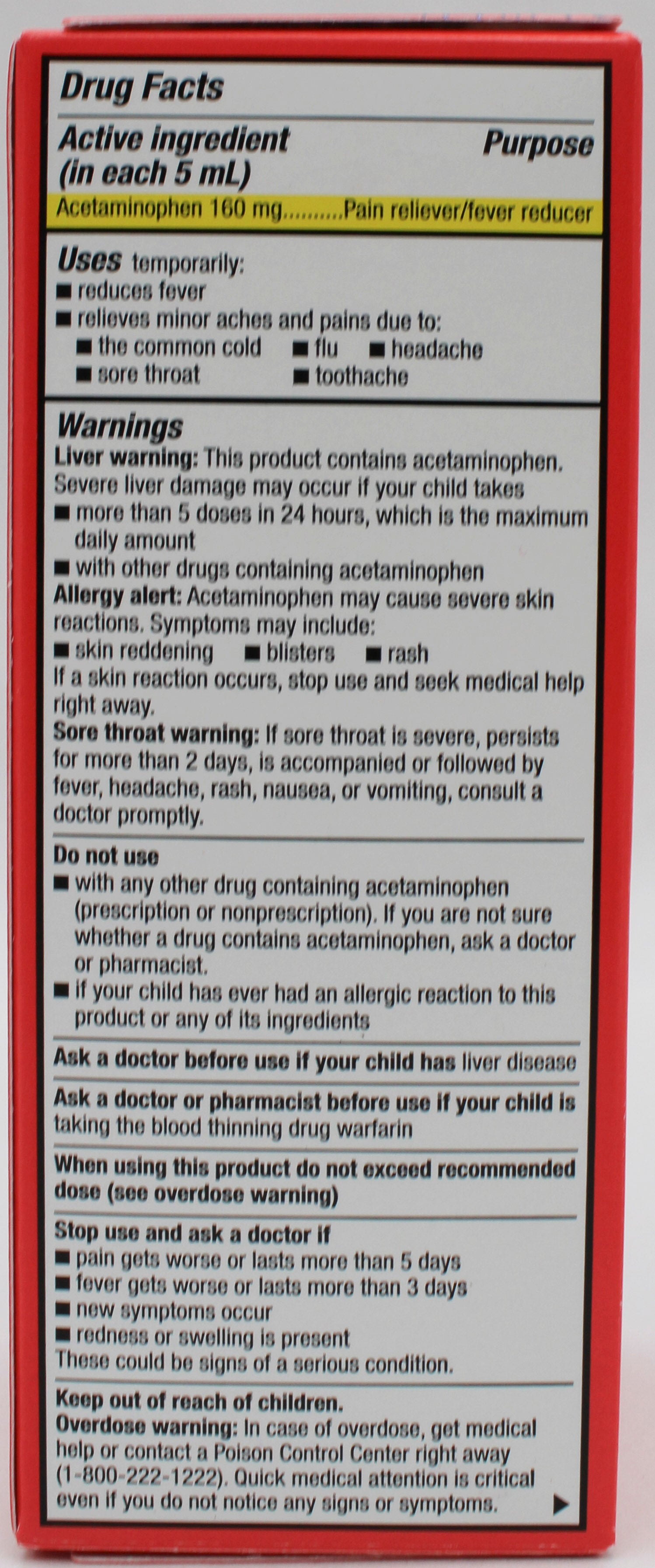 RITE AID CHILDREN'S FEVER REDUCER & PAIN RELIEVER GRAPE 4oz EXP 1/31/2027 COMPARES TO Motrin
