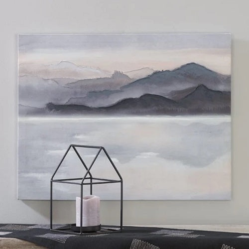 GRAY LANDSCAPE CANVAS PRINT 27"L x 21"W