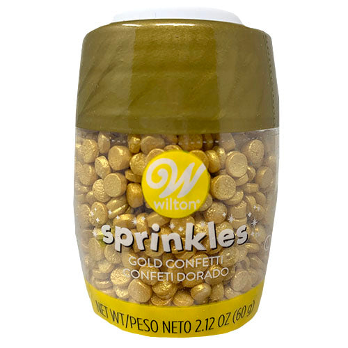 WILTON SPRINKLES CONFETTI 2.12oz-GOLD