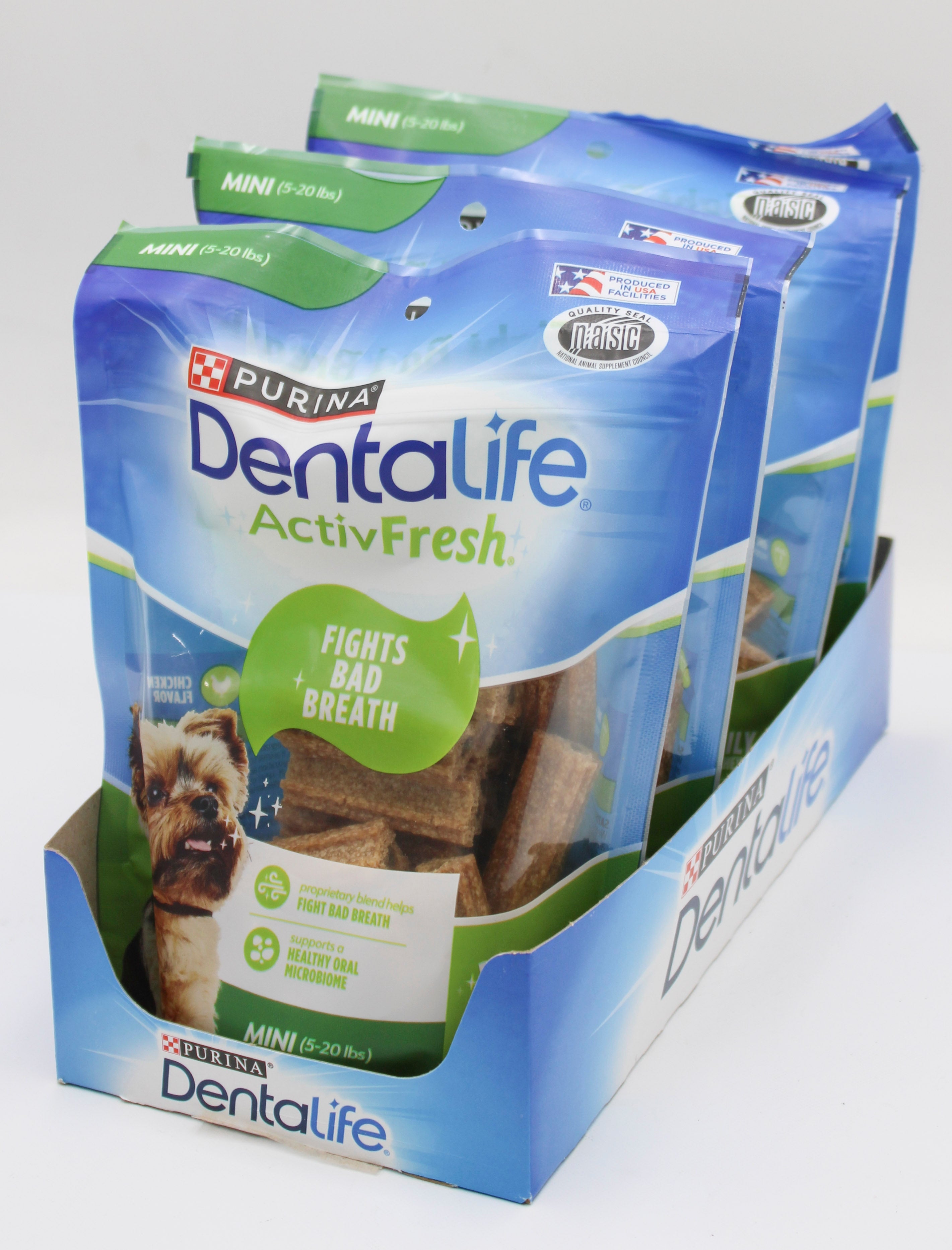 PURINA DENTALIFE VARIETY PACK DOG TREATS 9CT 6.1oz. BB 2/28/27 NI