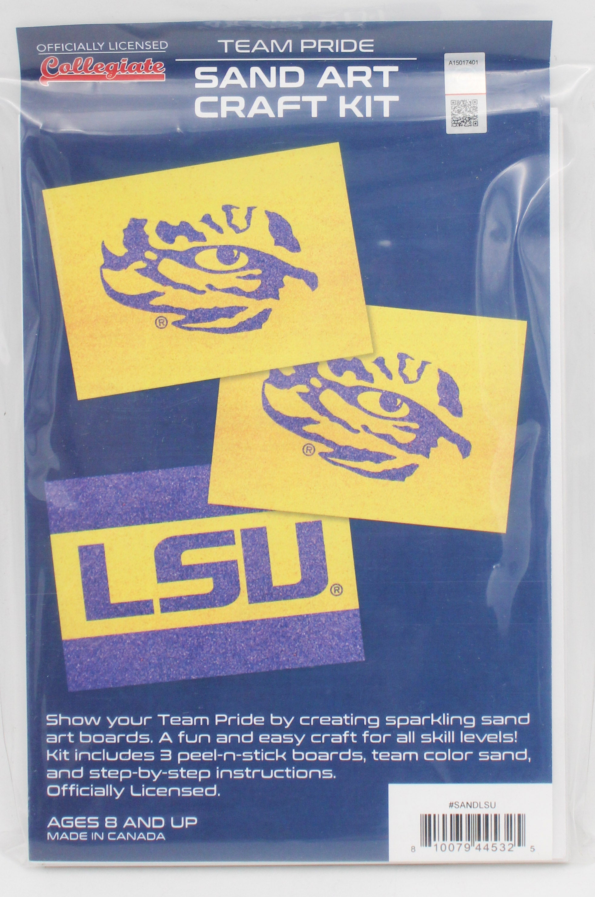 LSU TIGERS SAND ART CRAFT KIT