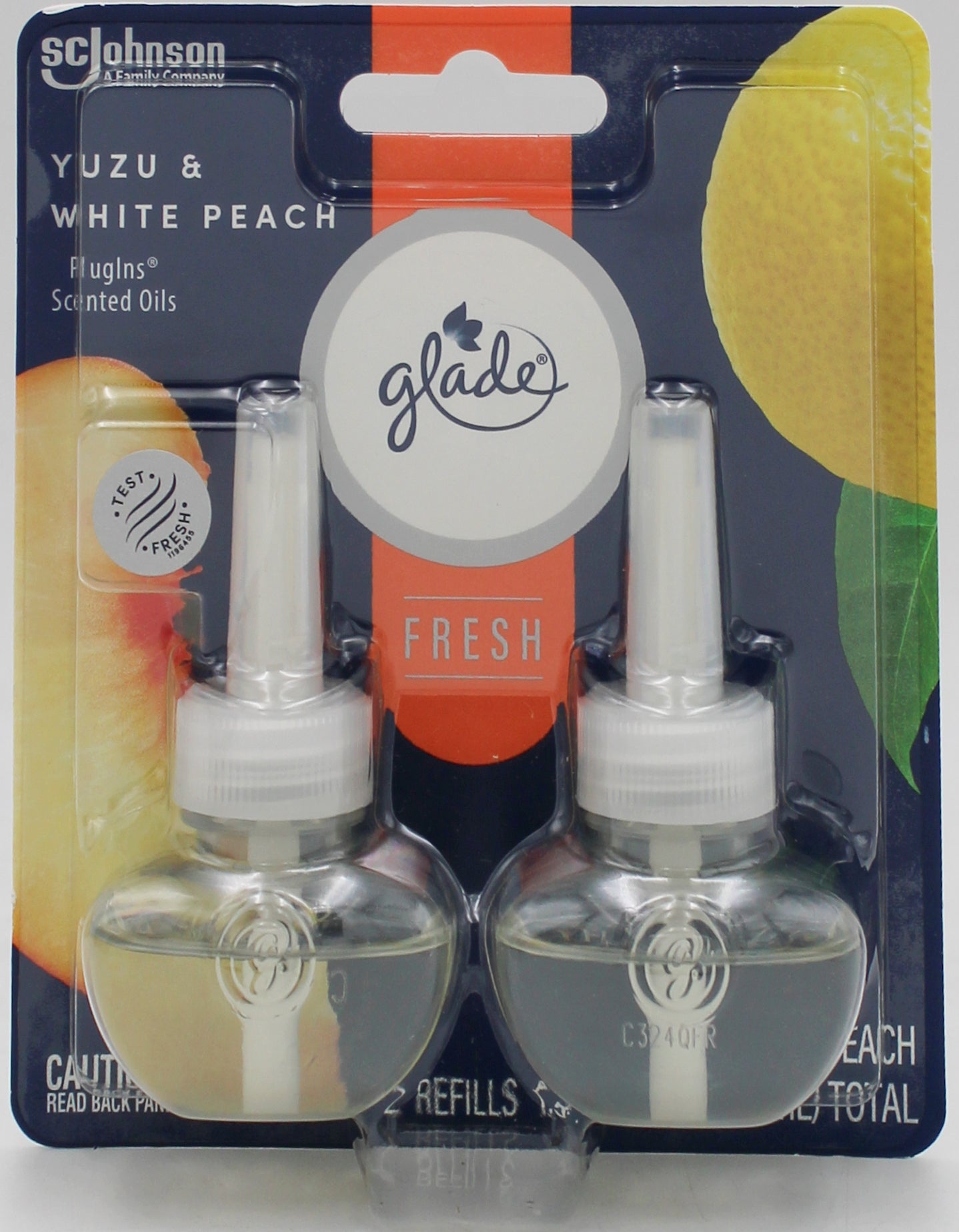 GLADE PLUGINS SCENTED OIL FRESH YUZU & PEACH 2ct 0.67floz US