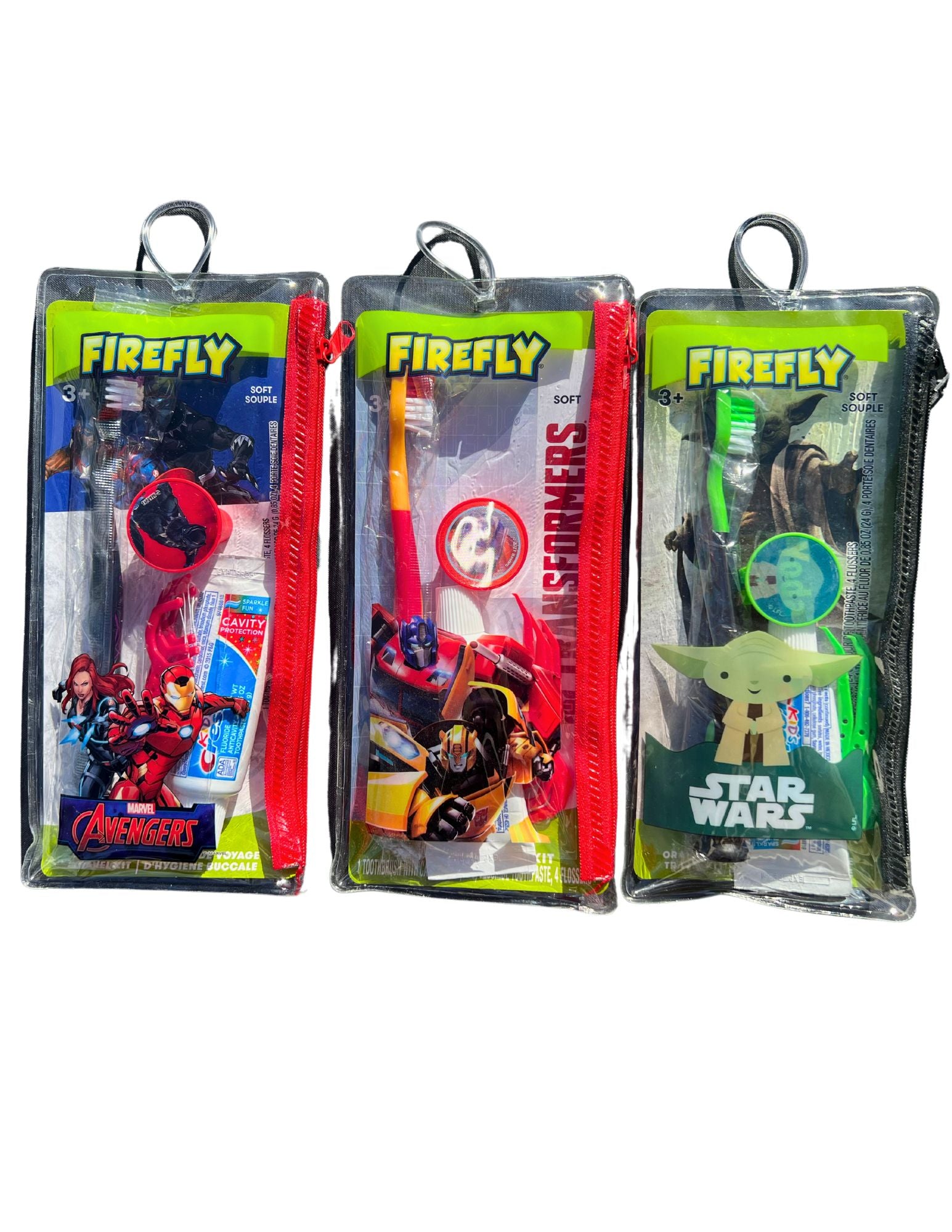 FIREFLY ORAL CARE TRAVEL 8CT KIT ASSORTED CHARACTERS  EXP 2/28/25