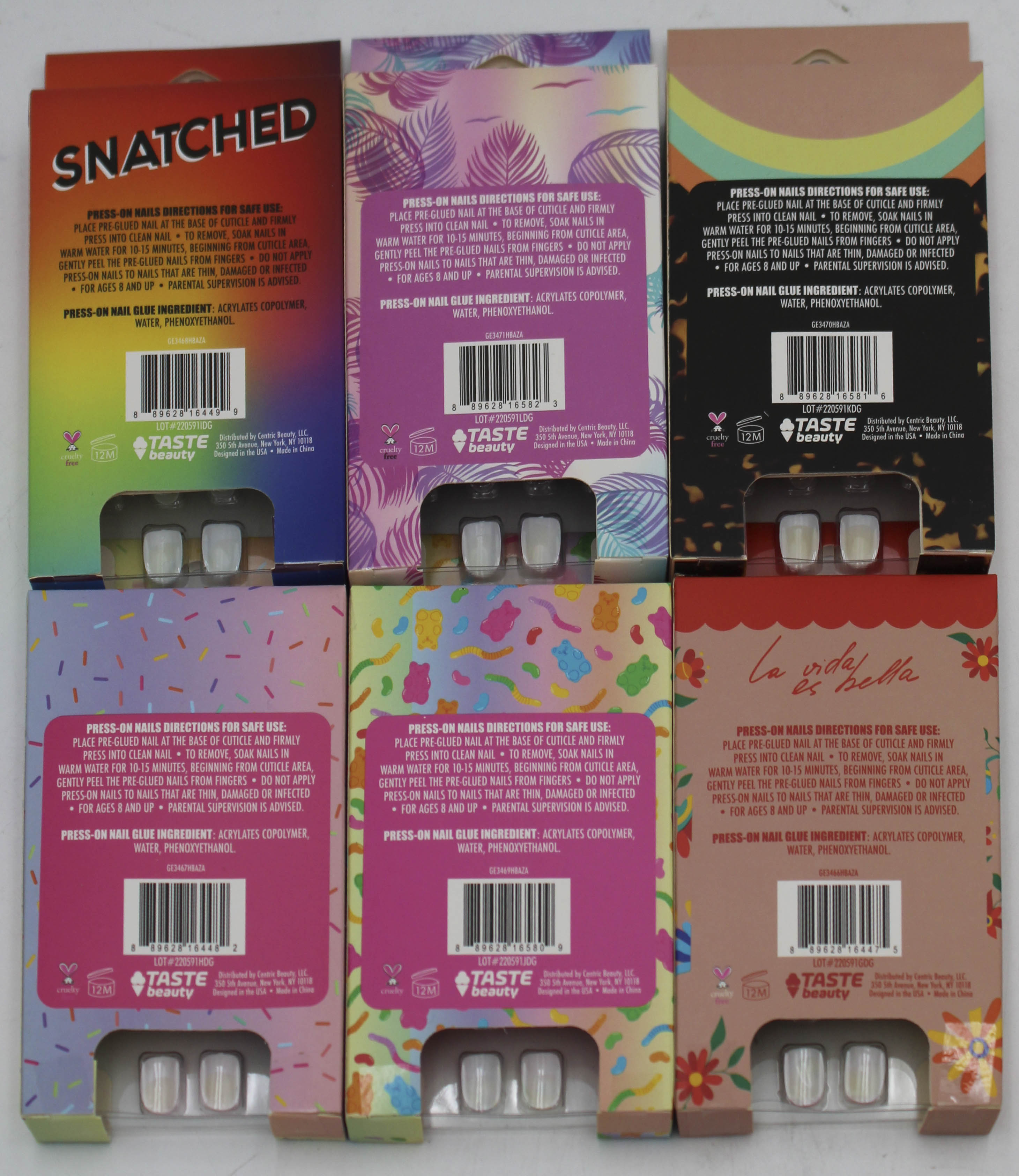 ASSORTED PRESS-ON NAILS NI