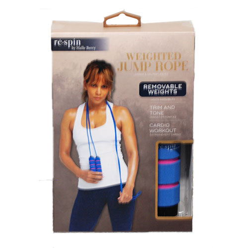 IWORLD HALLE BERRY WEIGHTED JUMP ROPE W/REMOVEABLE WEIGHTS