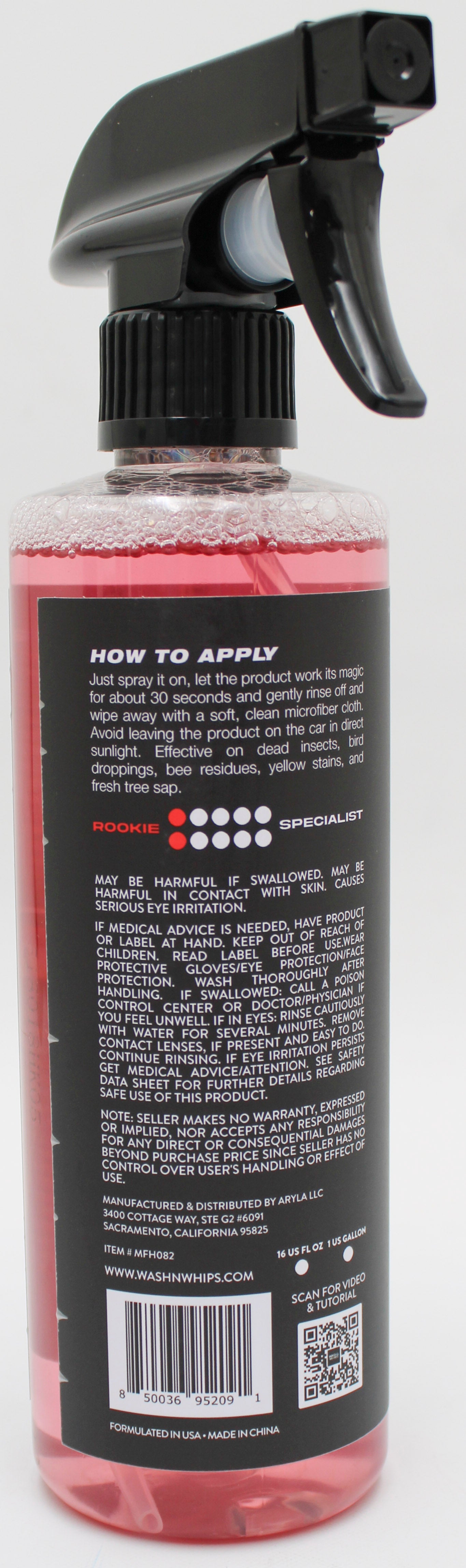 WASH N WHIPS HOCKENHEIM BUG REMOVER - 16 OZ