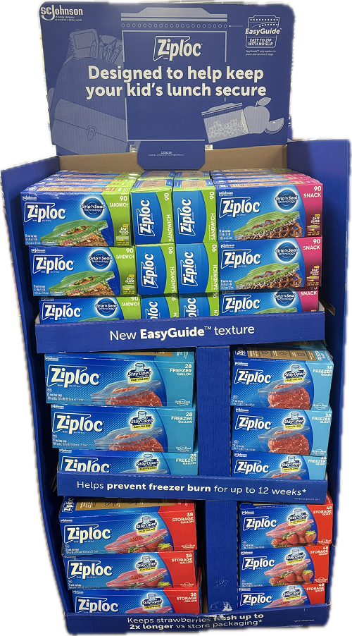 ZIPLOC BACK TO SCHOOL MIXED QUARTER PALLET