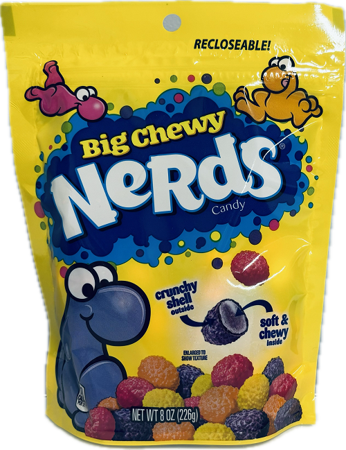NERDS CHEWY STAND UP BAG 8oz CANDY  EXP 9/30/24