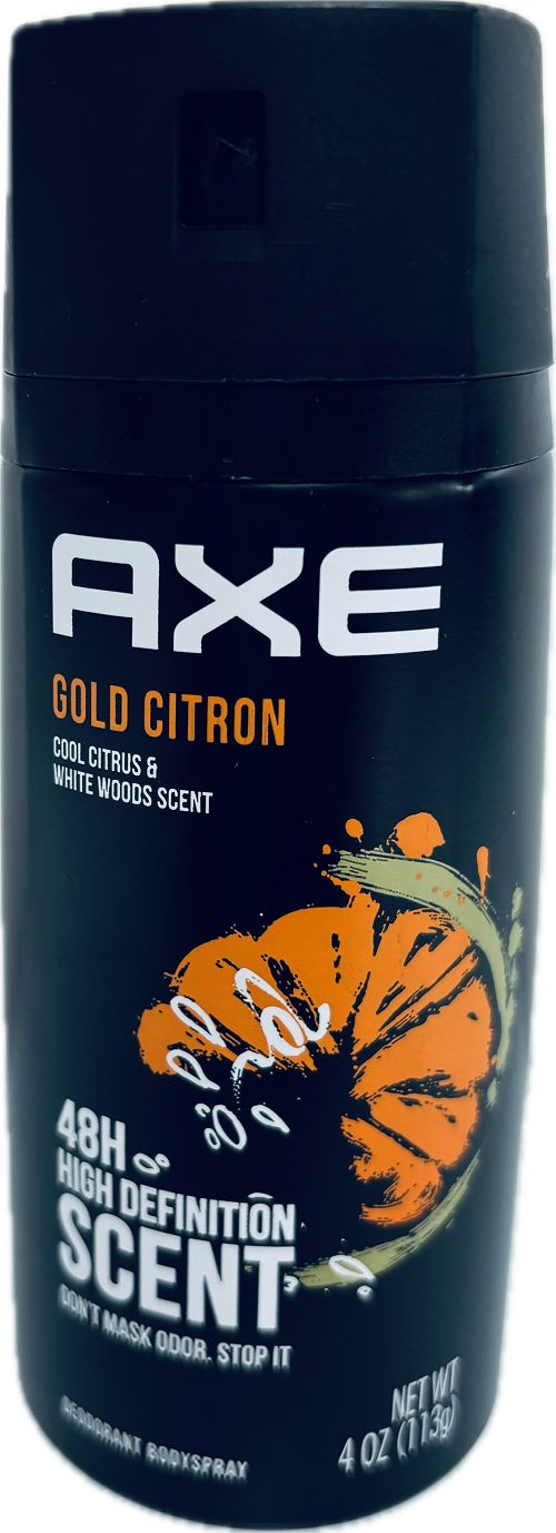 AXE GOLD CITRON 4oz.48H HIGH DEFINITION SCENT