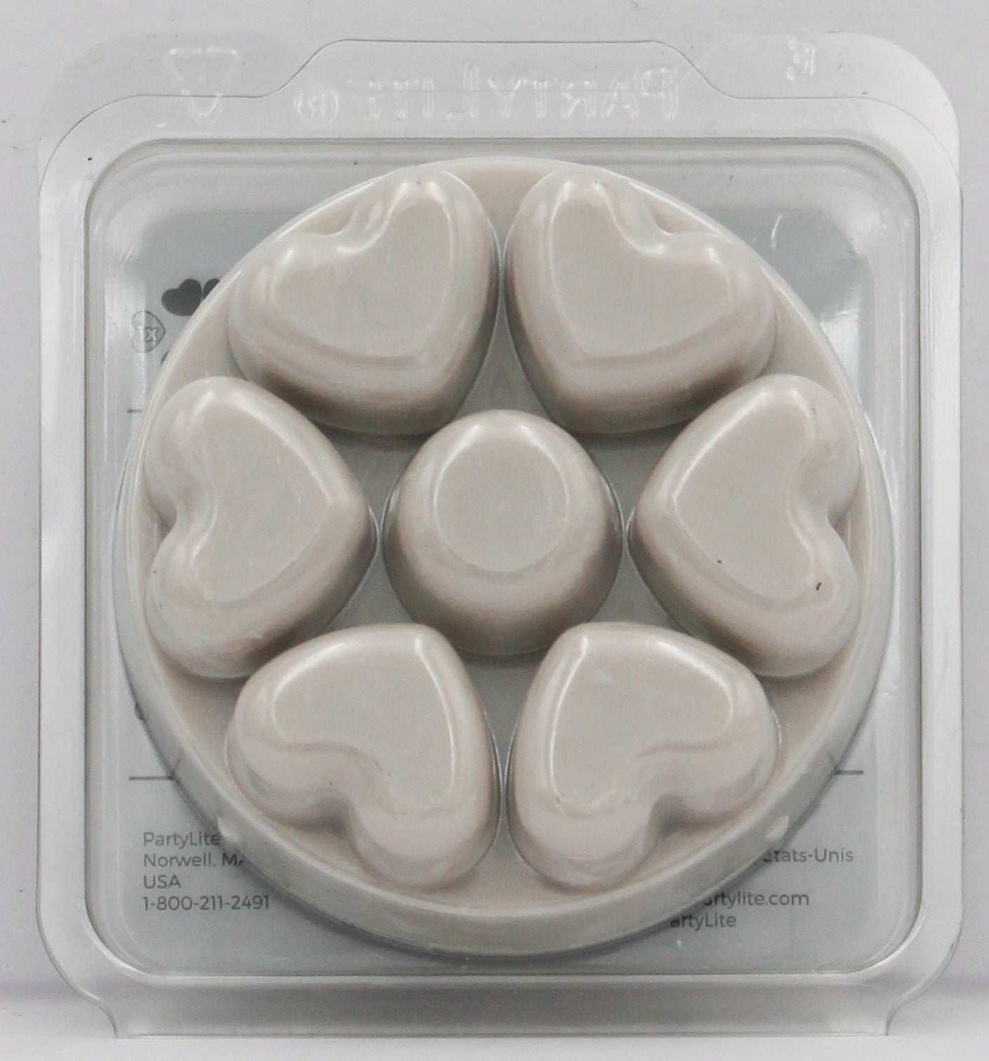 PARTYLITE SANDALWOOD SCENT PLUS HEART MELTS 3.2oz