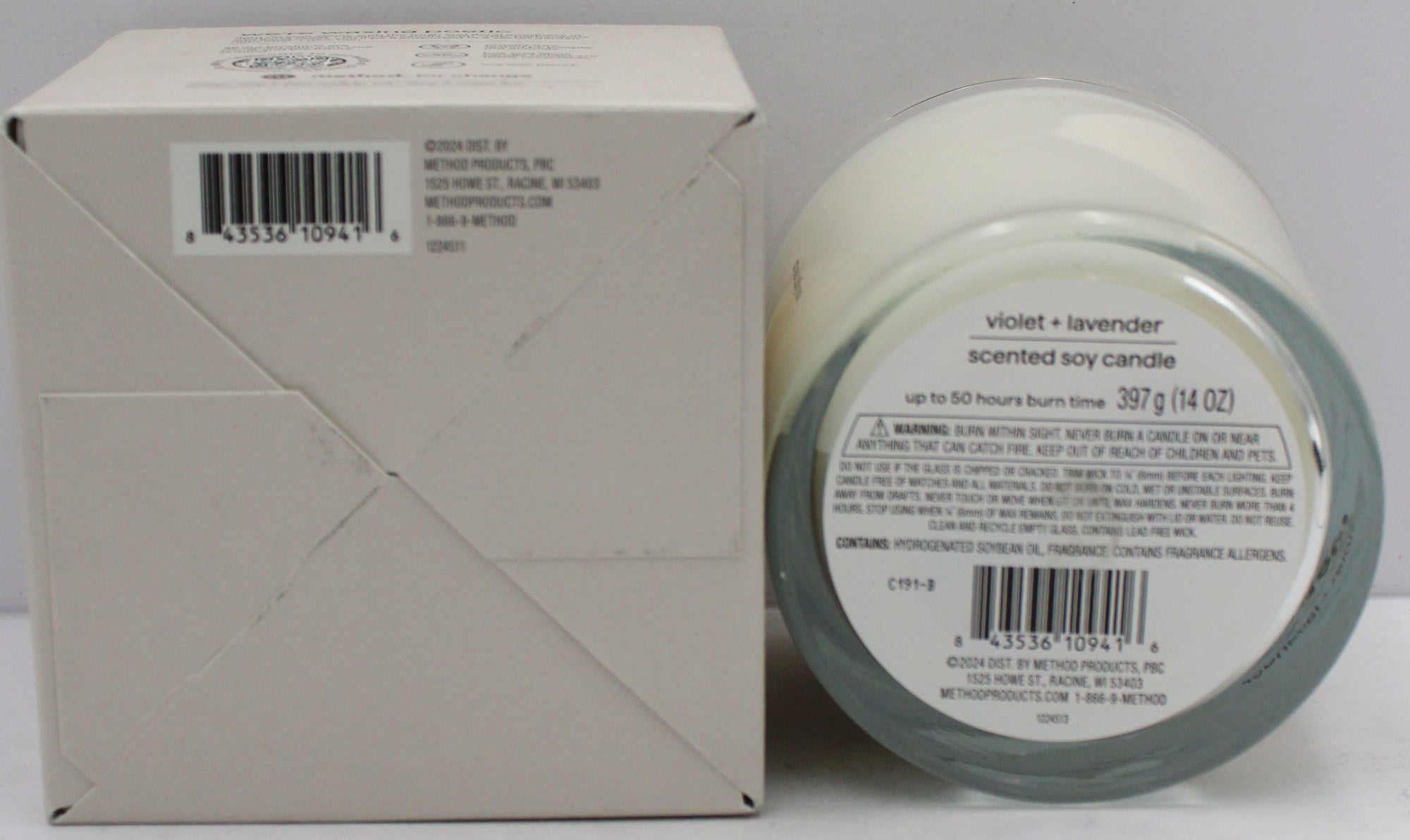 METHOD PREMIUM CANDLE VIOLET + LAVENDER 14oz US