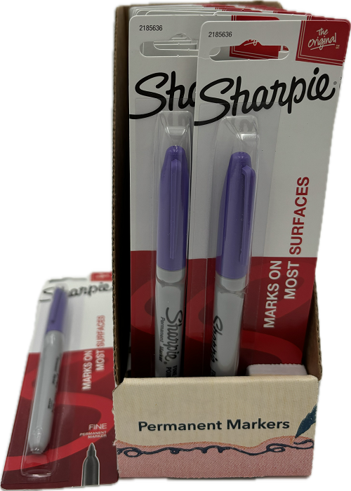 SHARPIE FINE PERMANENT MARKER PURPLE 1CT NI