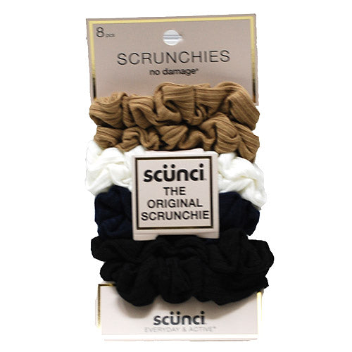 SCUNCI SCRUNCHIES 8CT ASST/NI