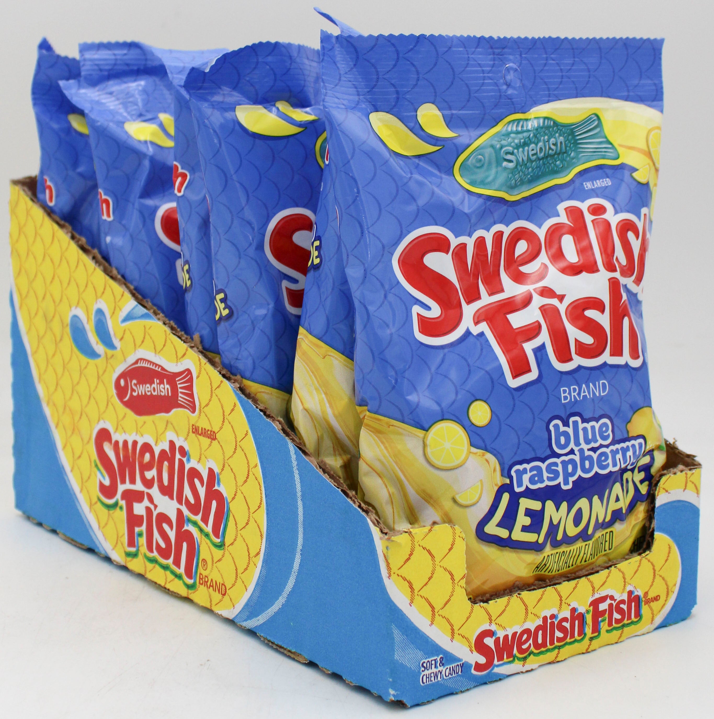 SWEDISH FISH BLUE RASBERRY LEMONADE PEG BAG 8.04 Oz BB 3/7/2026