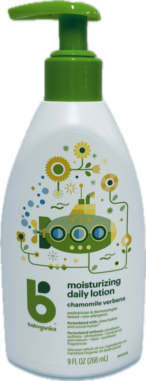 BABYGANICS MOISTURIZING DAILY LOTION 9oz CHAMOMILE VERBENA