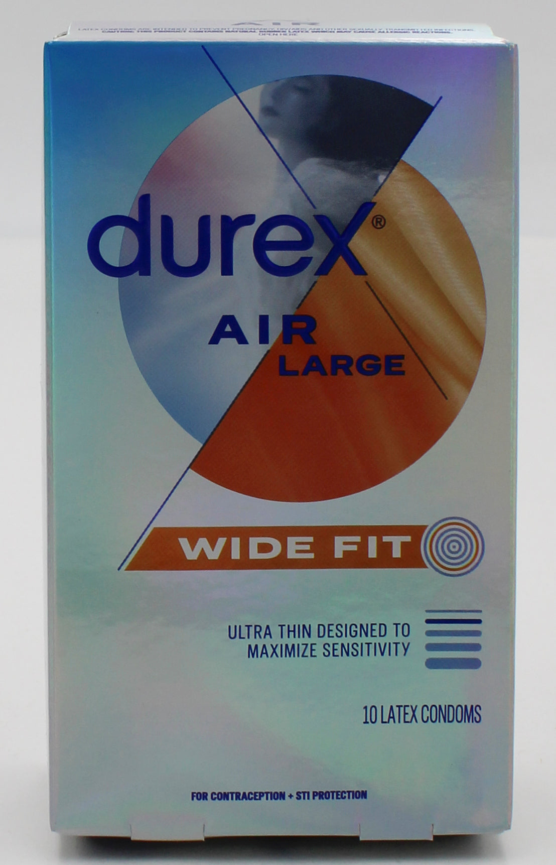 DUREX 10 PACK CONDOMS AIR WIDE FIT EXP 8/2027