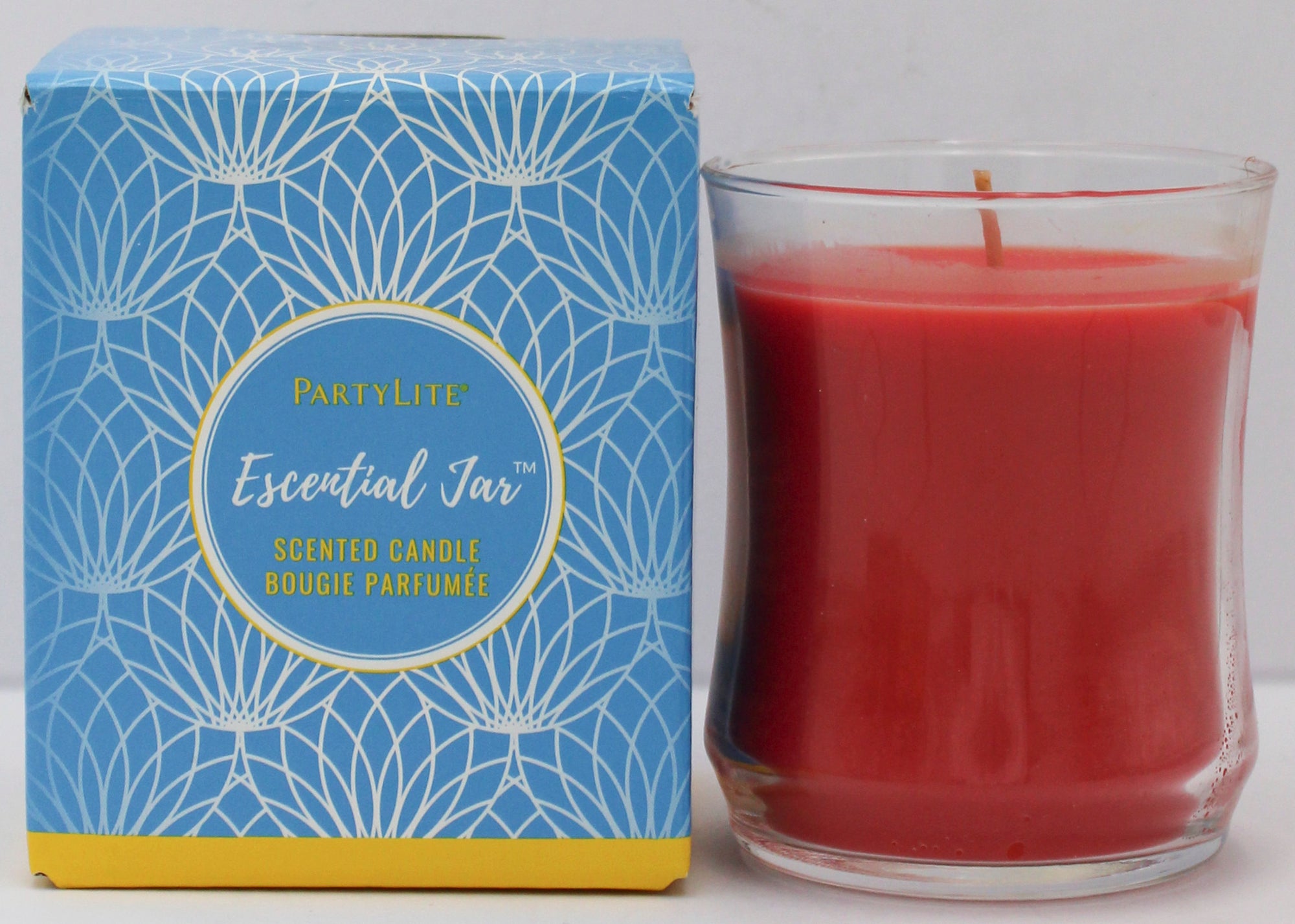 PARTYLITE POINSETTIA & MUSK ESSENTIALS JAR SCENTED CANDLE 8.4oz