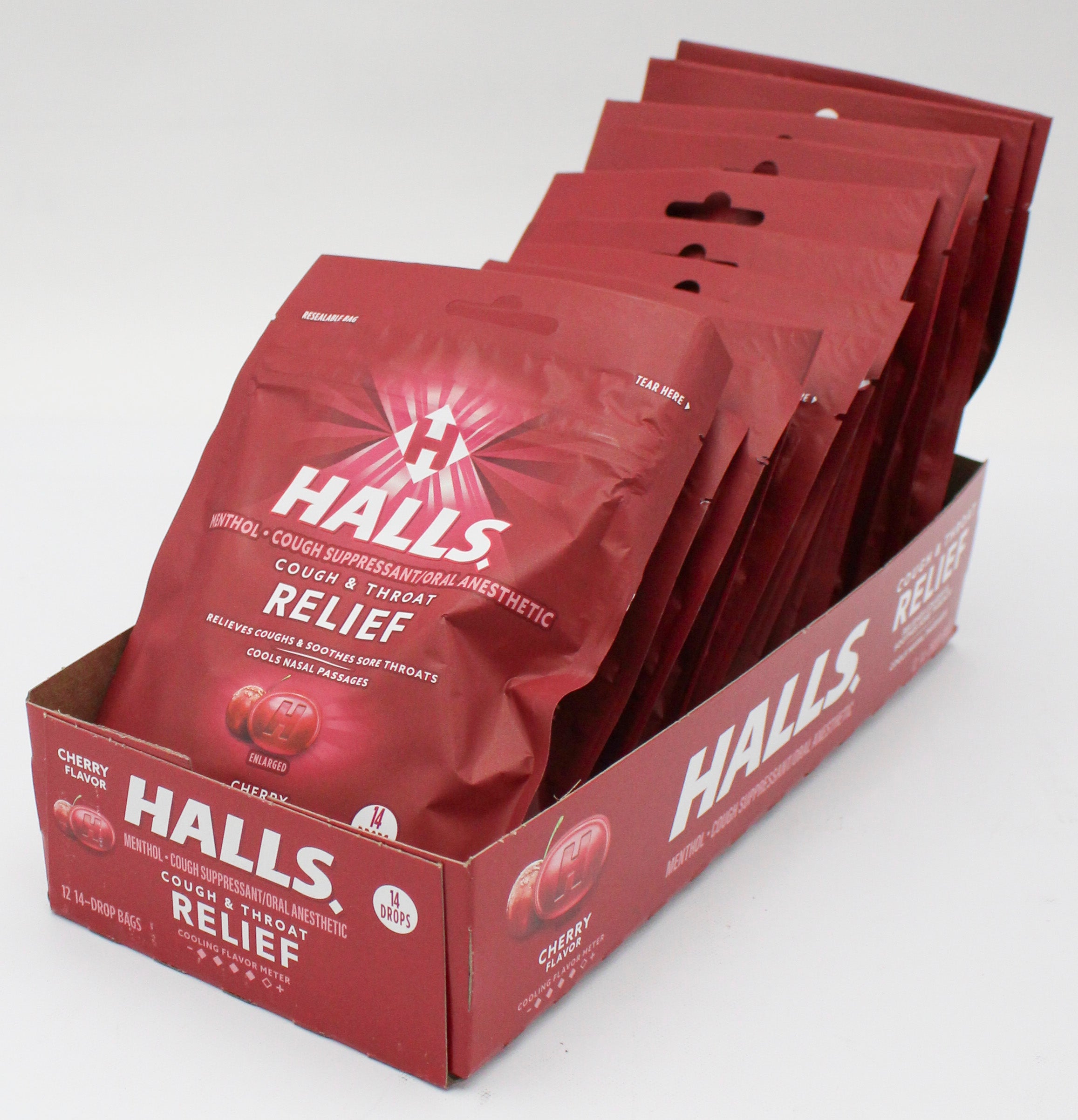 HALLS 14 PC CHERRY BAG EXP 2/20/27