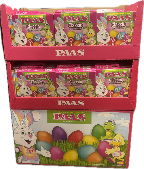 PAAS CLASSIC EGG DECORATING KIT FLOORSTAND