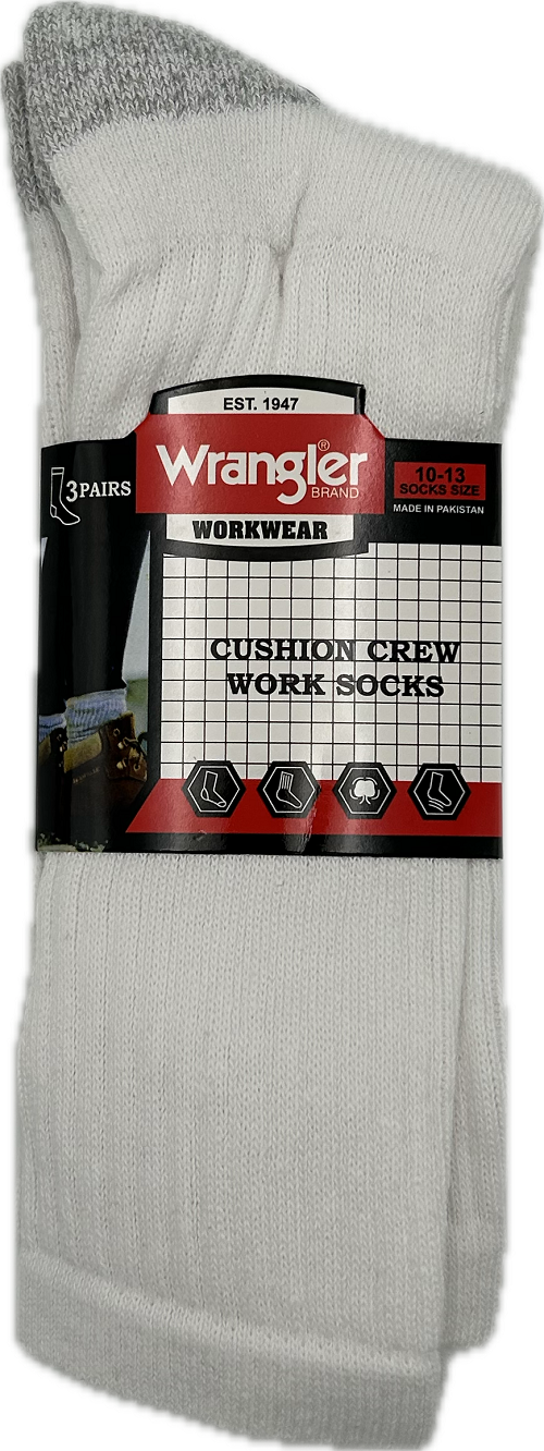 Wrangler Crew Sock 3Pk - White NI