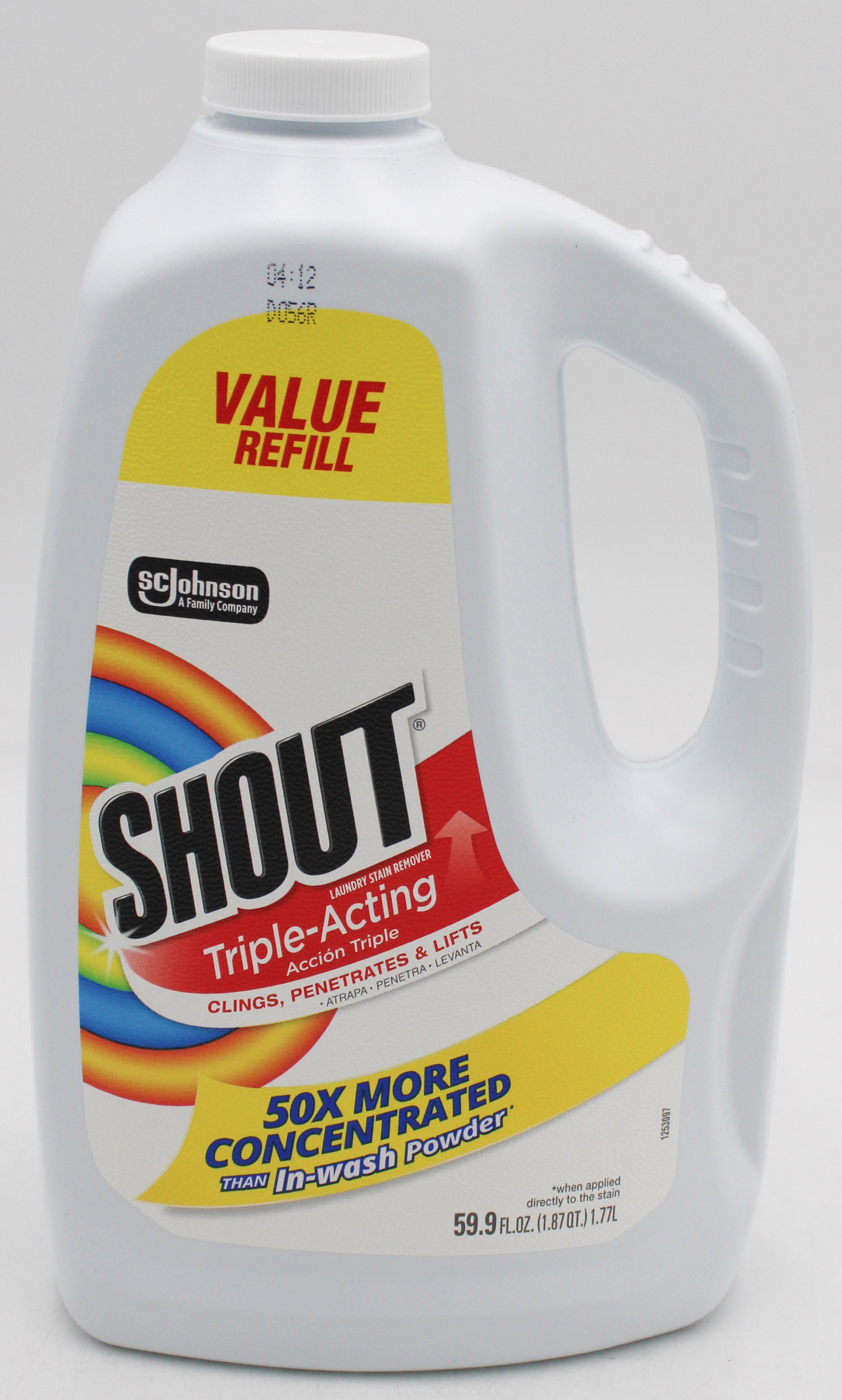 SP SHOUT TRIPLE ACTING 59.9oz LAUNDRY STAIN REMOVER-