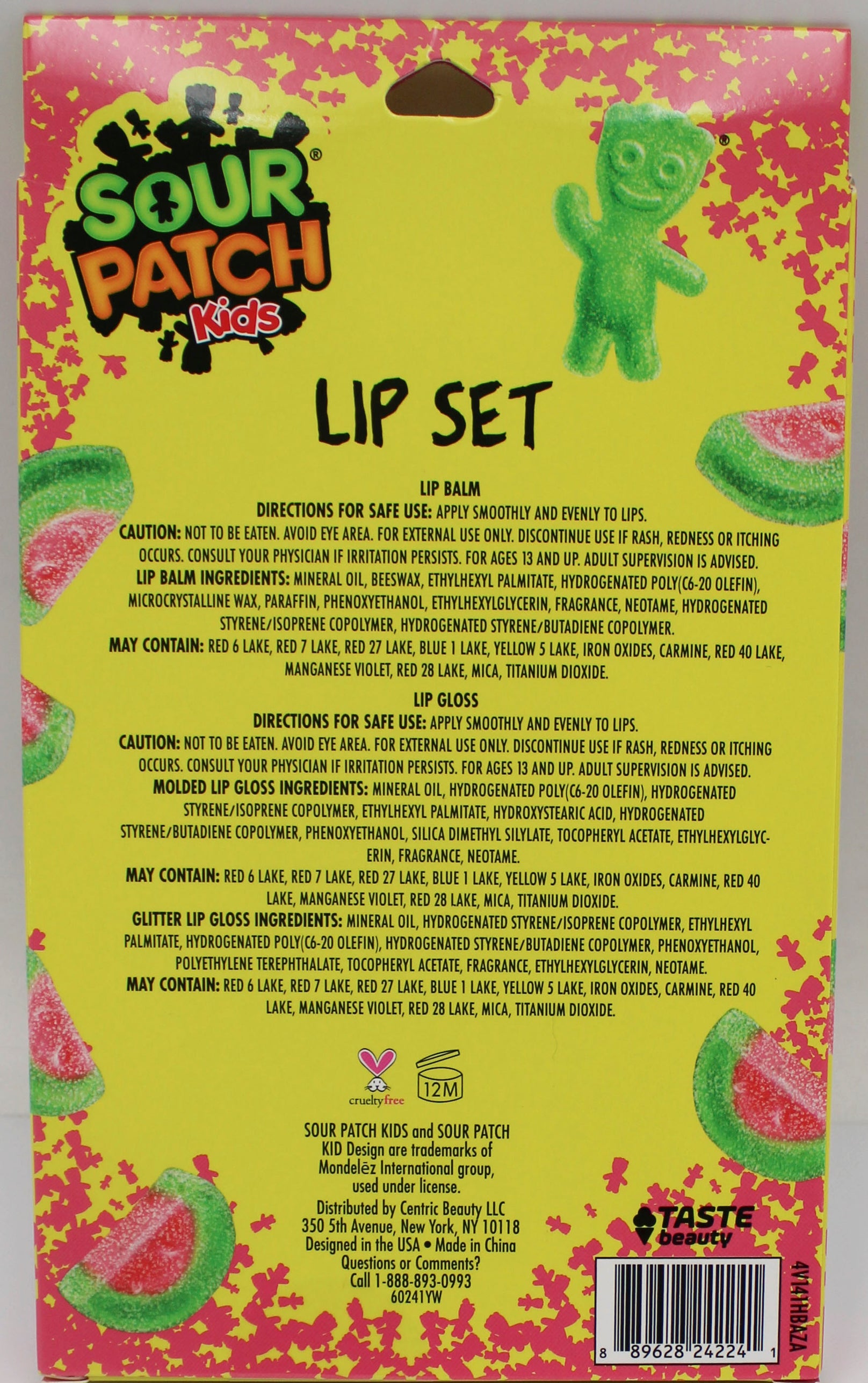 SOUR PATCH KIDS 6ct LIP SET NI