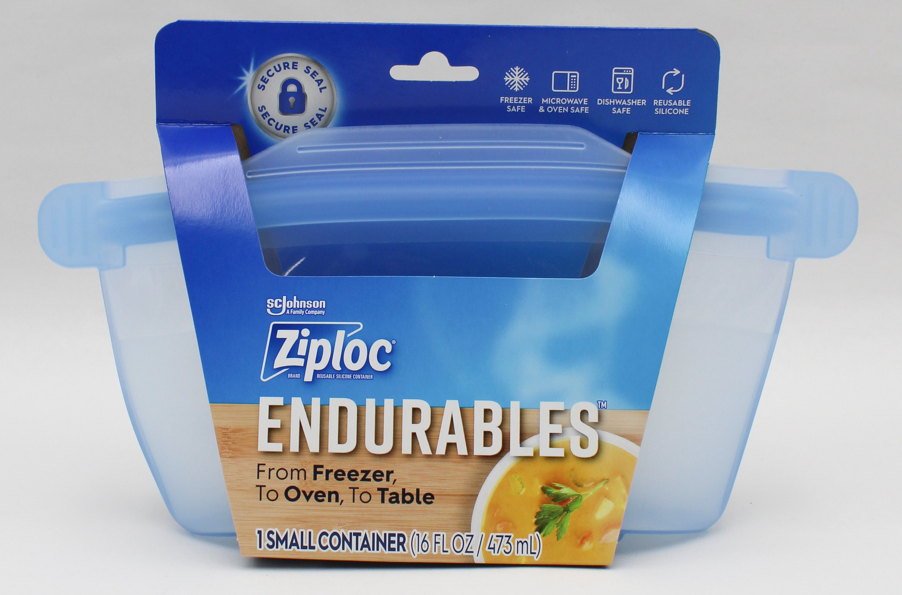 ZIPLOC ENDURABLES SMALL CONTAINER 2CUPS/16oz US.