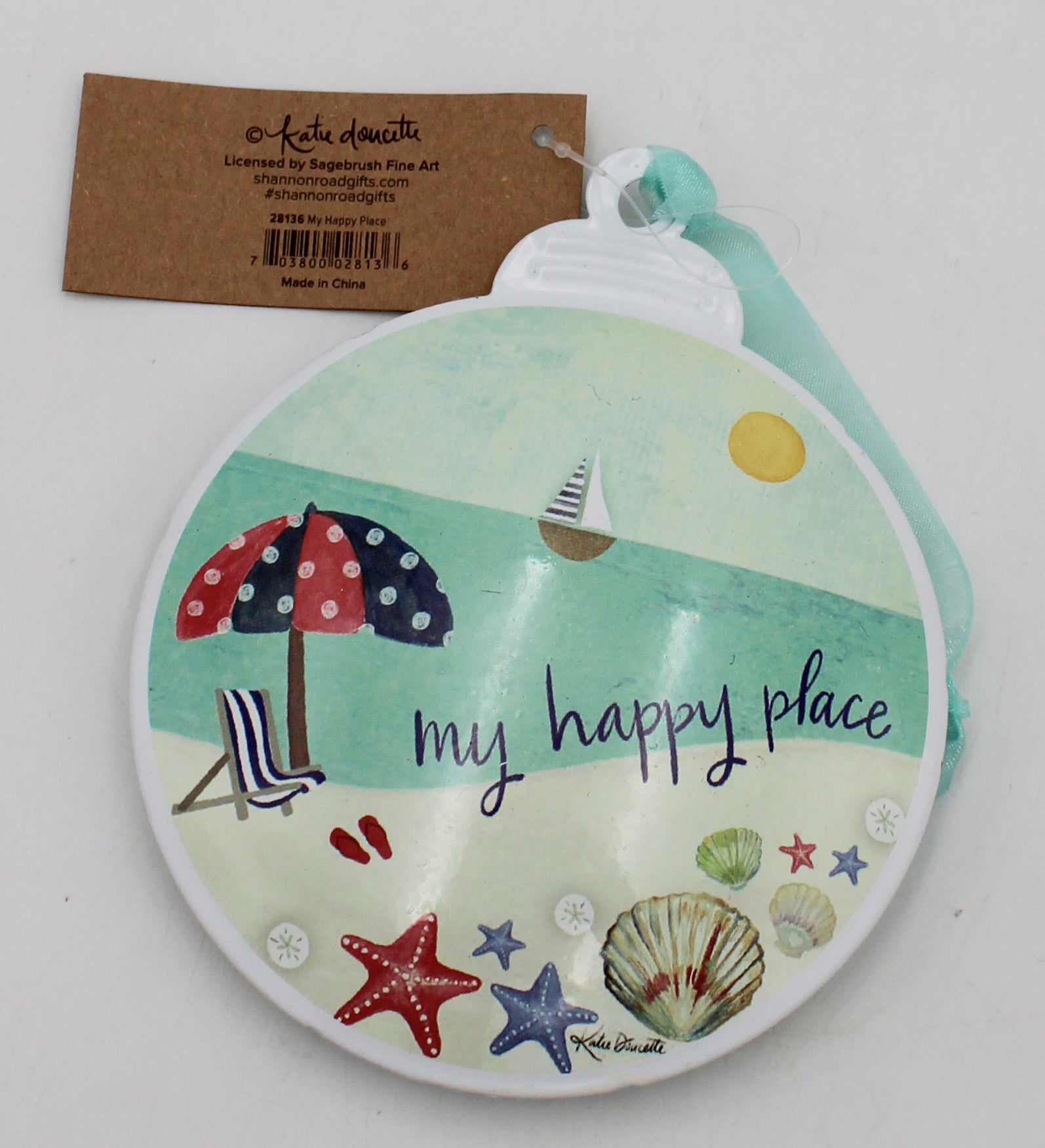 MY HAPPY PLACE METAL ORNAMENT