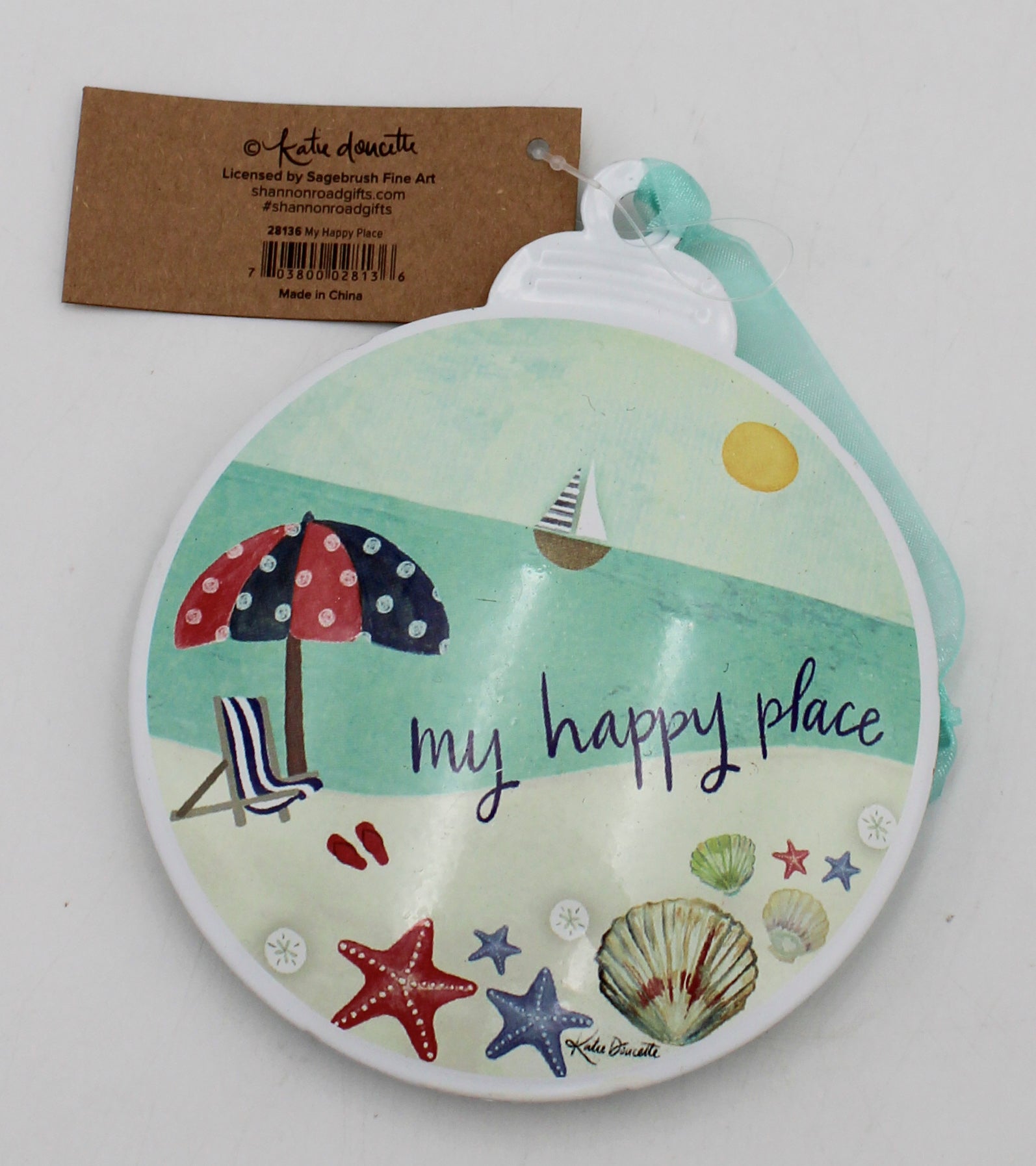 MY HAPPY PLACE METAL ORNAMENT