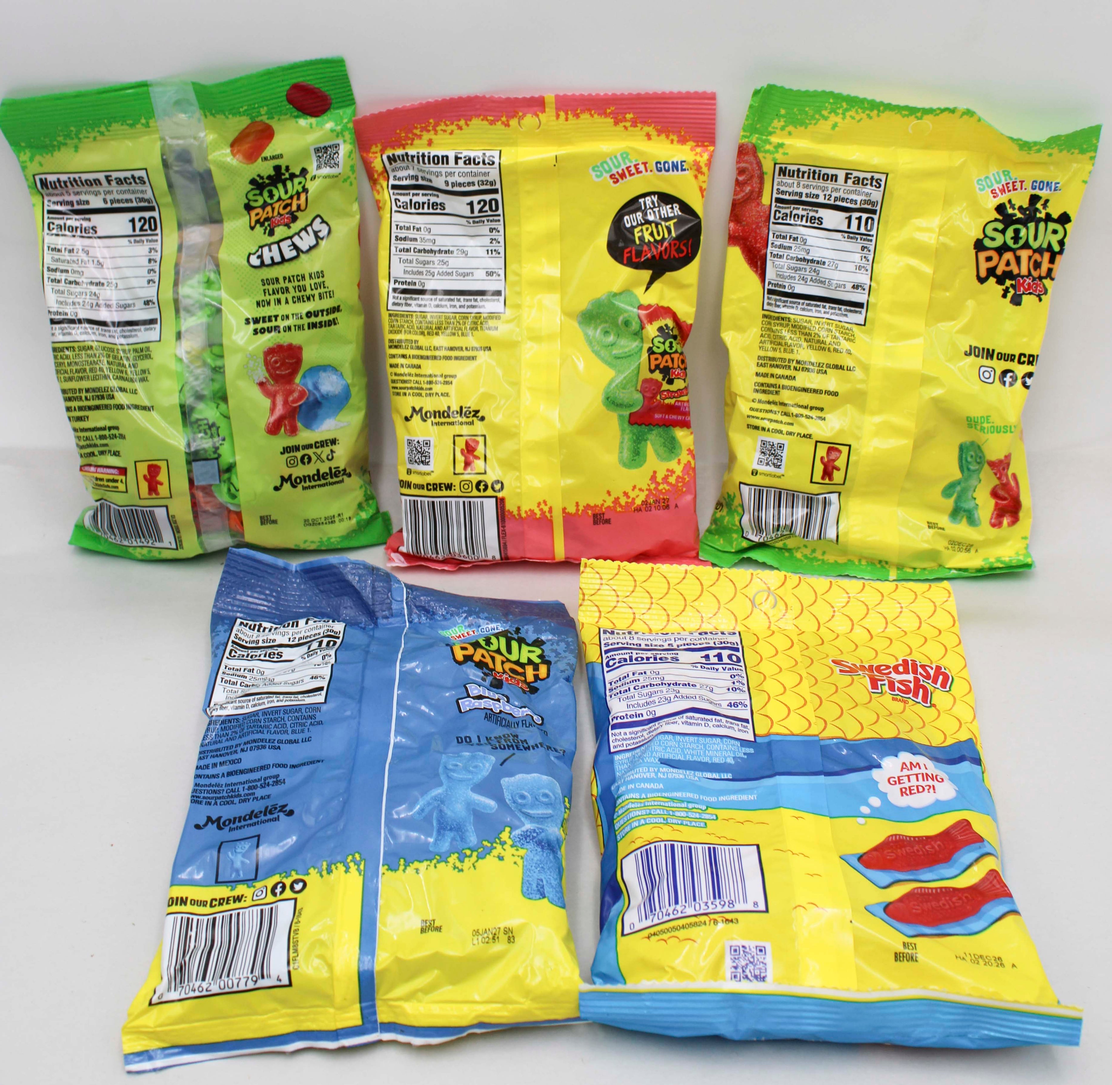 SOUR PATCH KIDS SWEEDISH FISH CHEW  BB 10/20/26