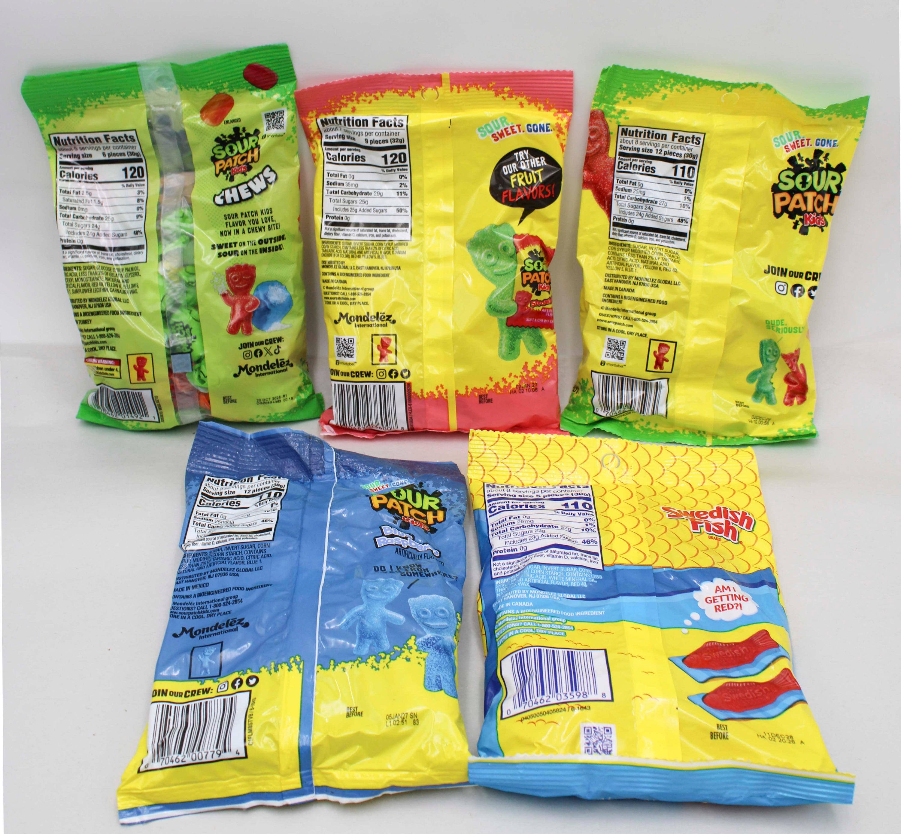 SOUR PATCH KIDS SWEEDISH FISH CHEW  BB 10/20/26