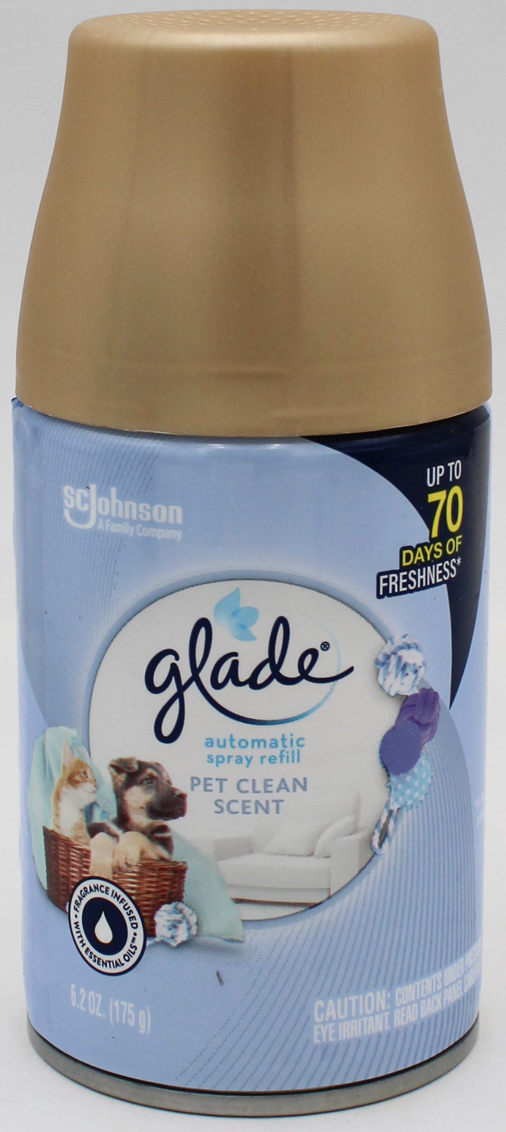 GLADE AUTOMATIC SPRAY REFILL PET ODOR CONTROL CLEAN SCENT 6.2oz US