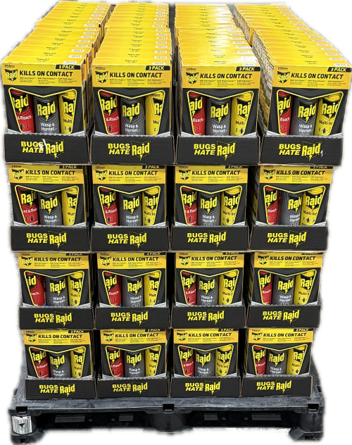 RAID ASSORTED 3 PACK 15oz/17.5oz PALLET DISPLAY US
