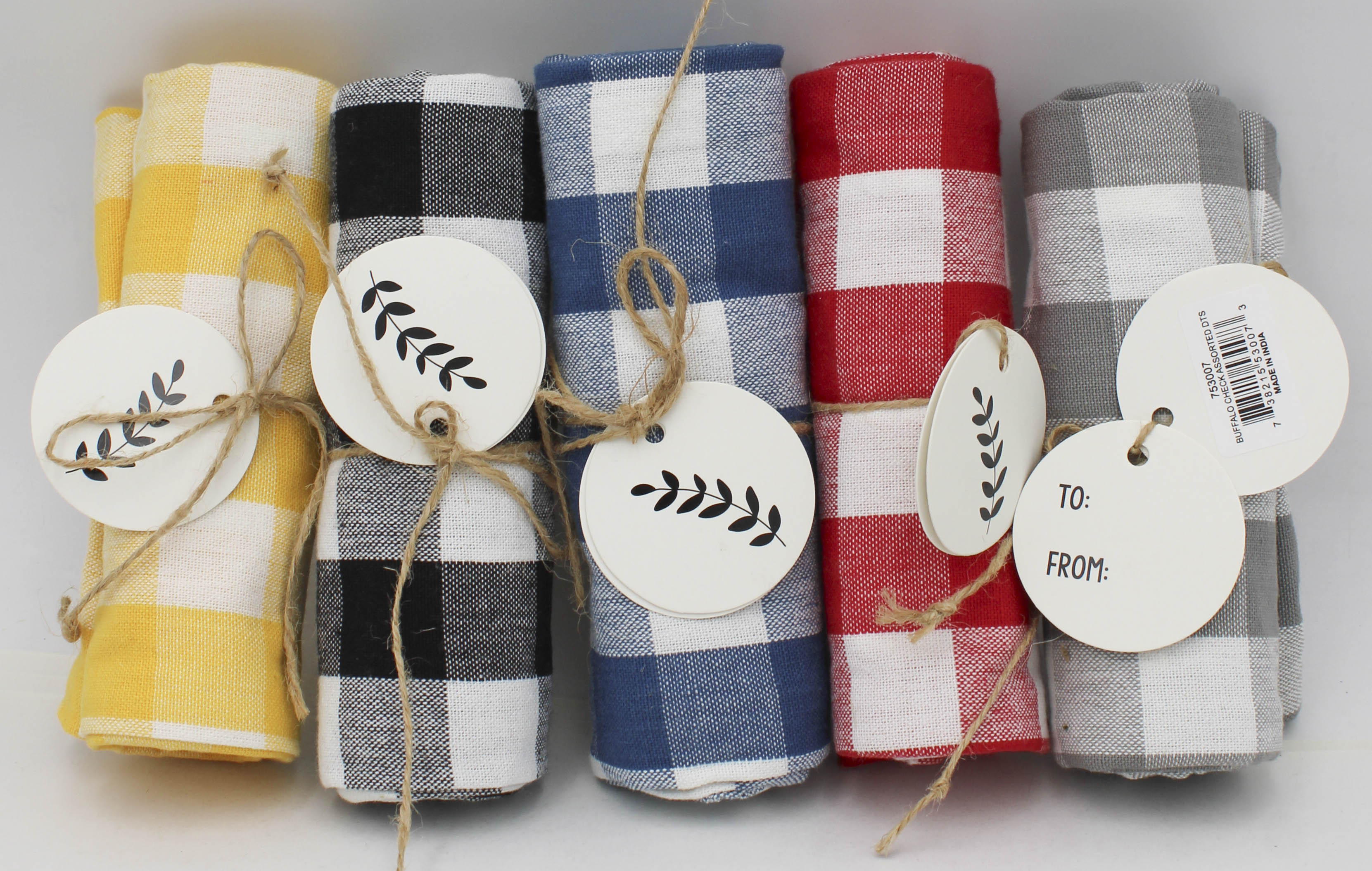 DISHTOWELS -  PLAID IN PDQ