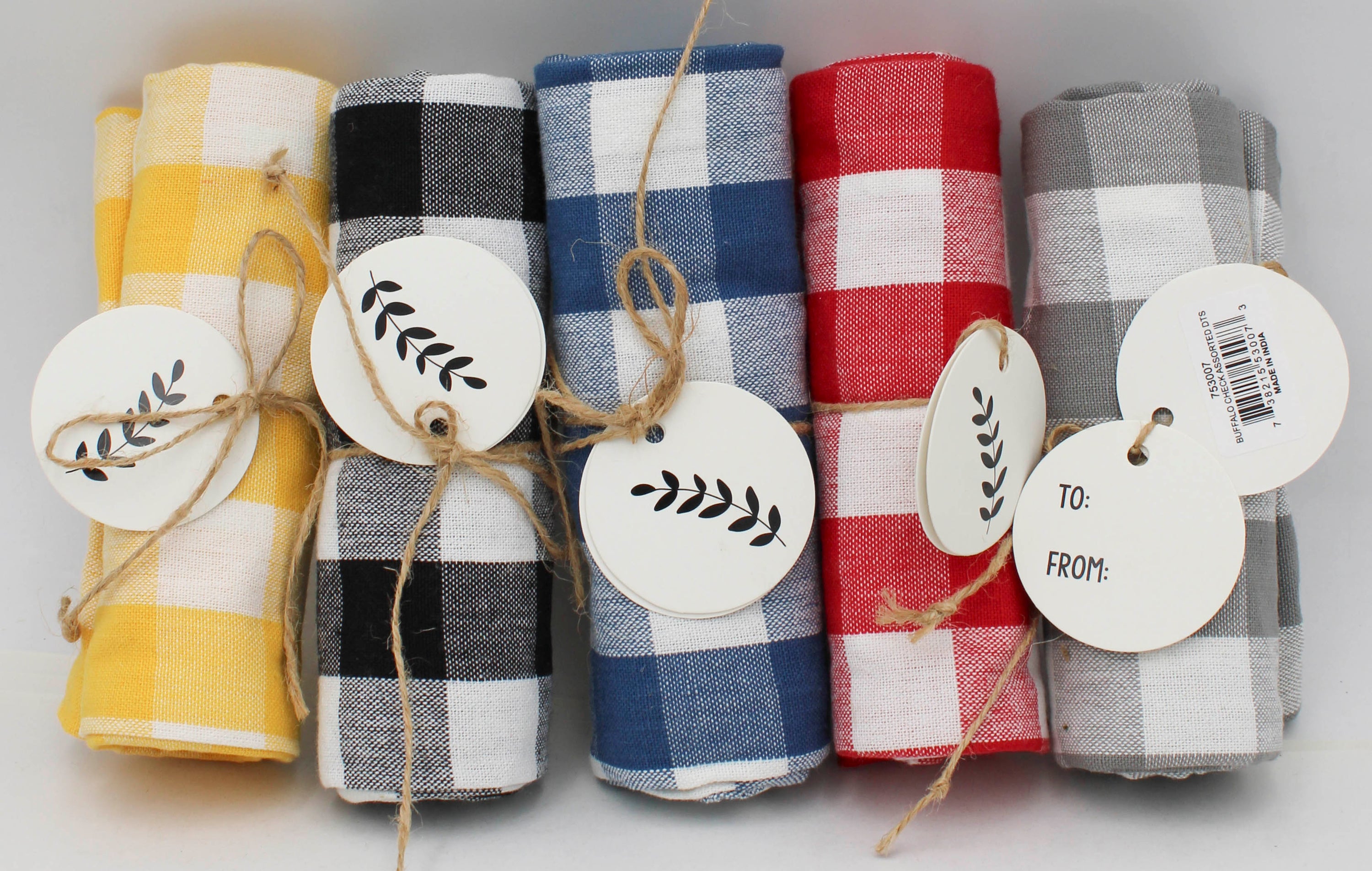 DISHTOWELS -  PLAID IN PDQ