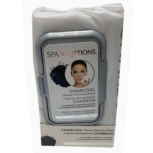 MAKEUP CLEANSNG WIPES 60CT-CHARCOAL