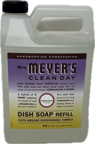 SP MEYER'S CLEAN DAY DISH SOAP REFILL COMPASSION FLOWER 48oz
