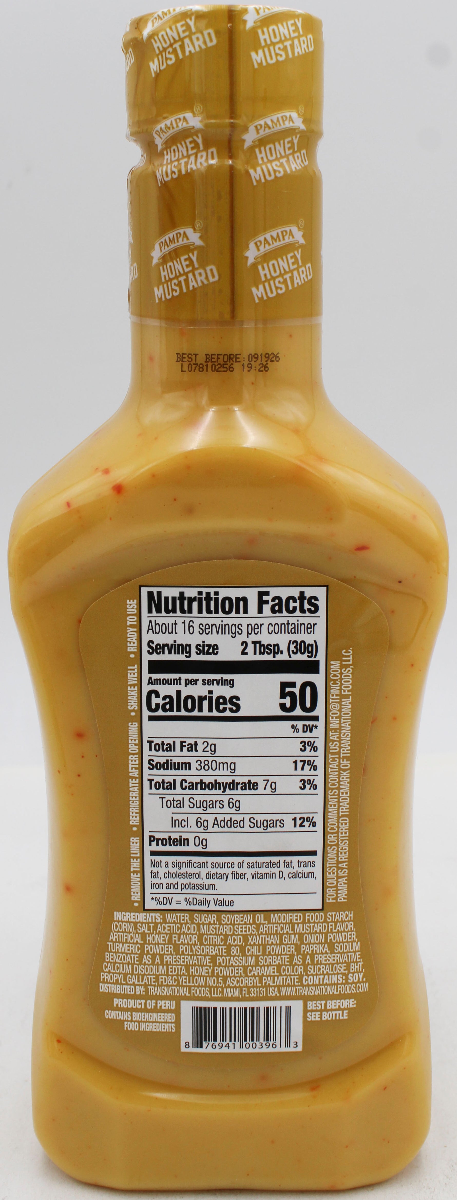 PAMPA HONEY MUSTARD DRESSING 16 Oz BB 9/7/26