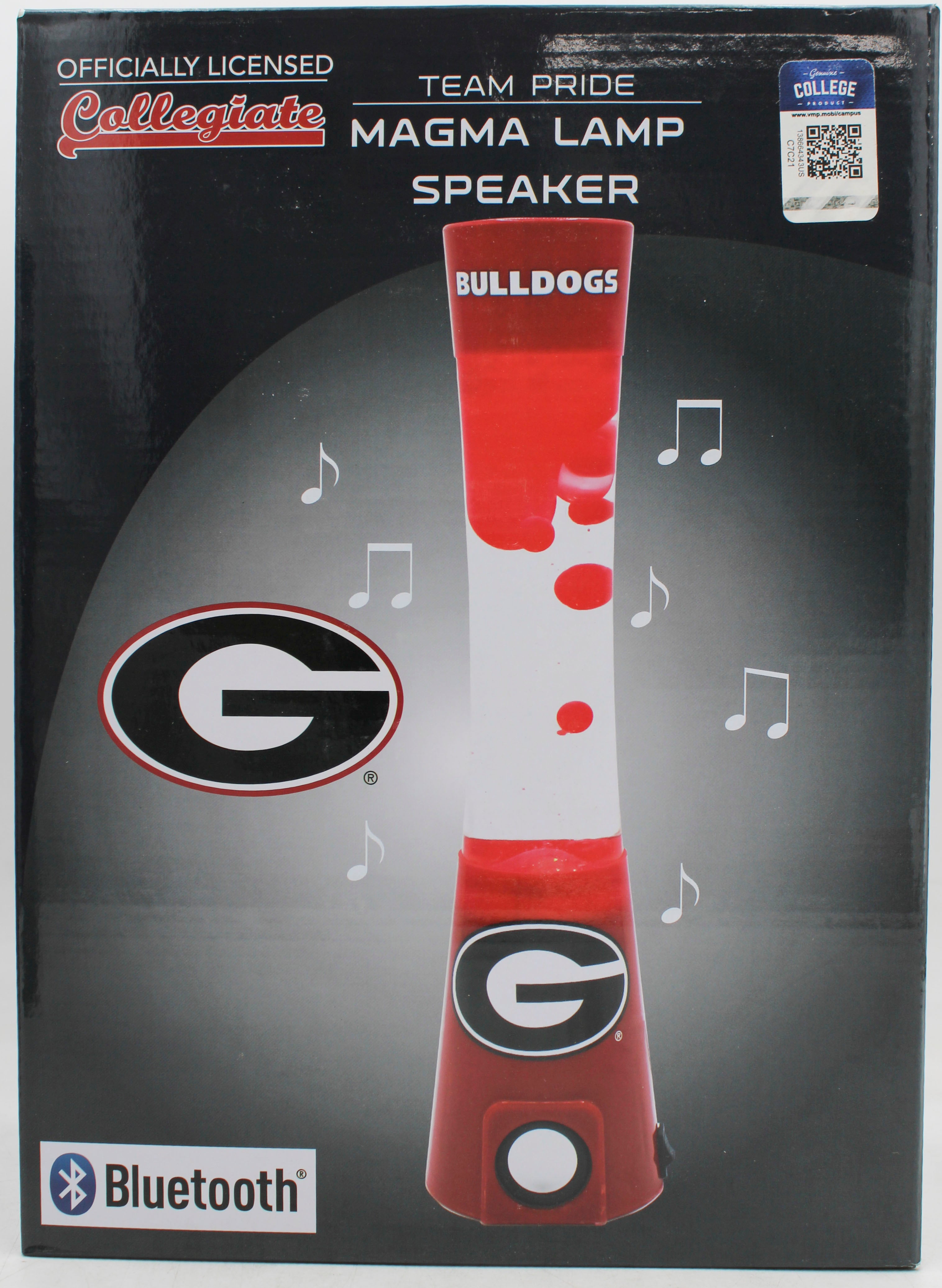 NCAA GEORGIA BULLDOGS LAVA LAMP SPEAKER 16.5"