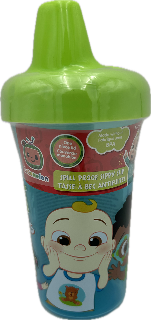 COCOMELON SLIM LINE SIPPY CUP 9oz NI.