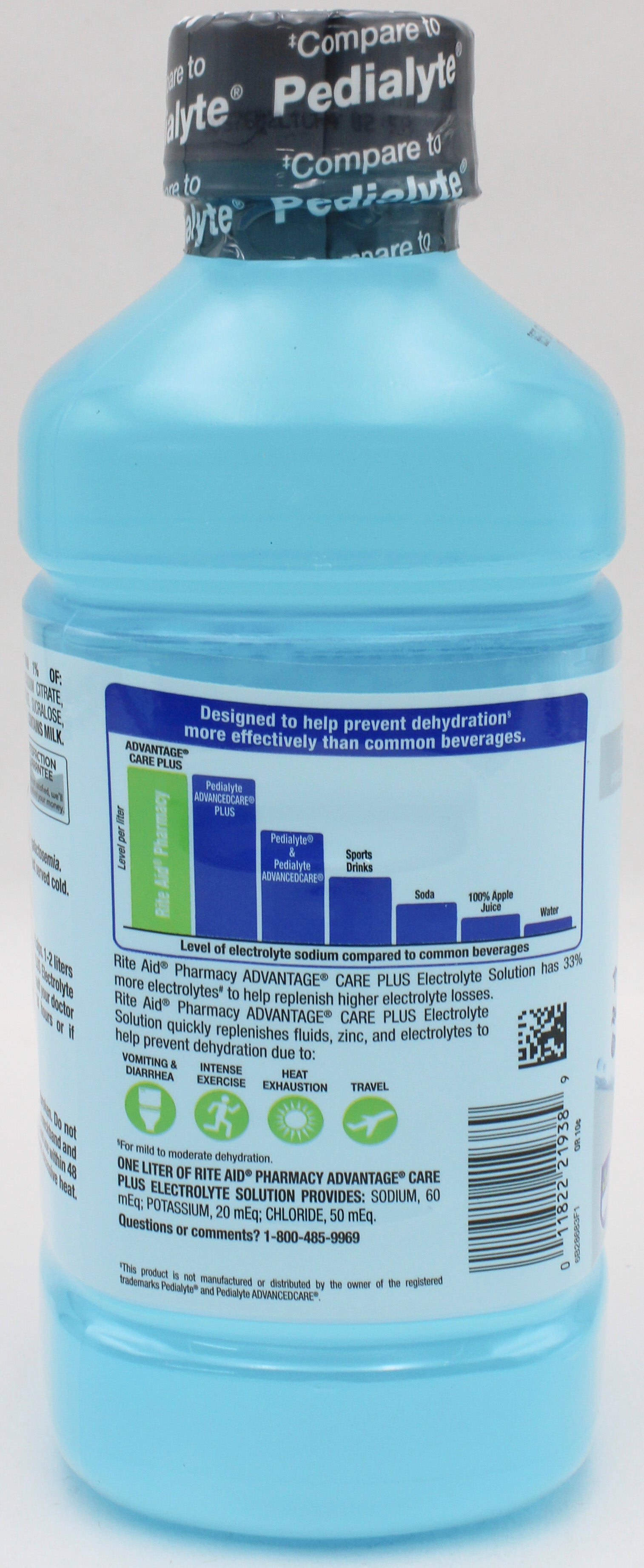 RITE AID ELECTROLYTE SOLUTION BERRY FROST 33.8floz EXP 2/26/2027 COMPARES TO Pediatlye