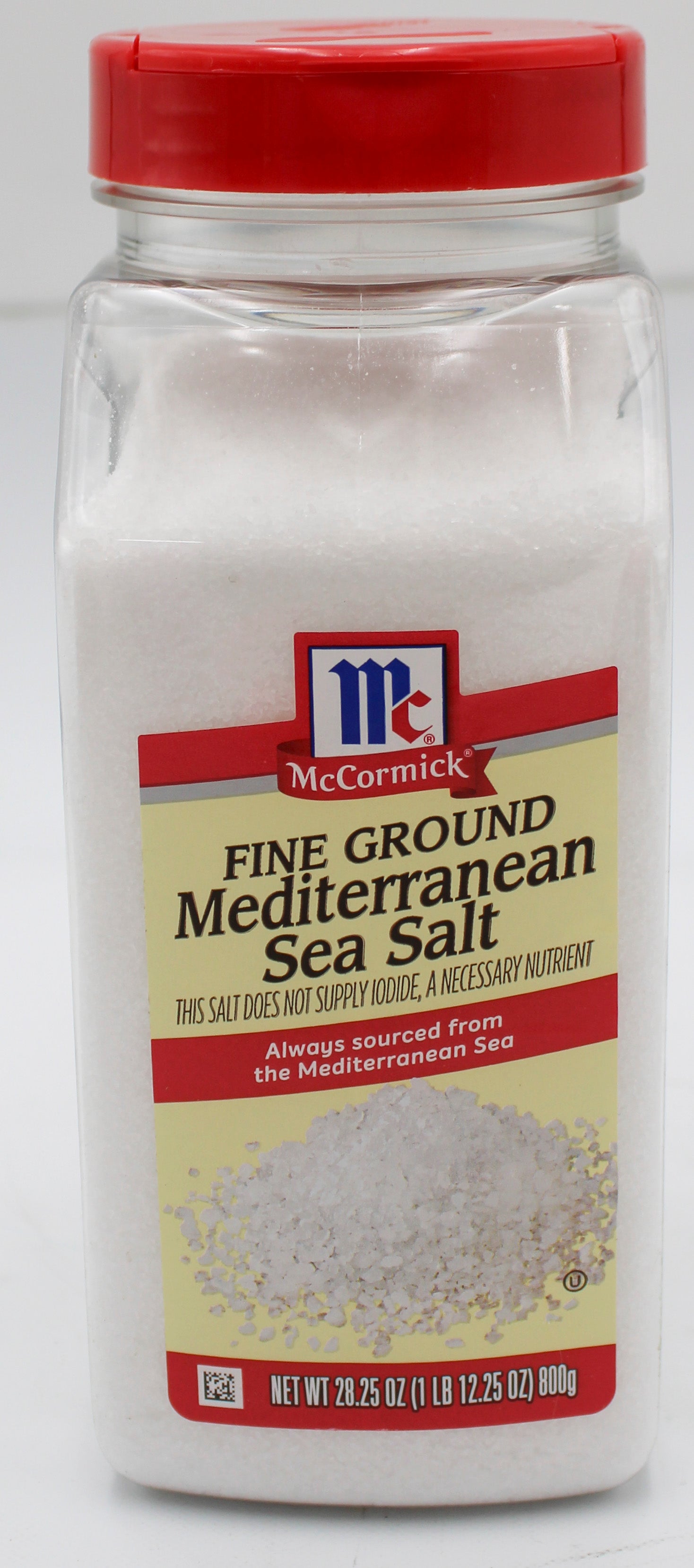 McCormick Mediterranean Sea Salt Fine 28.25oz Bulk