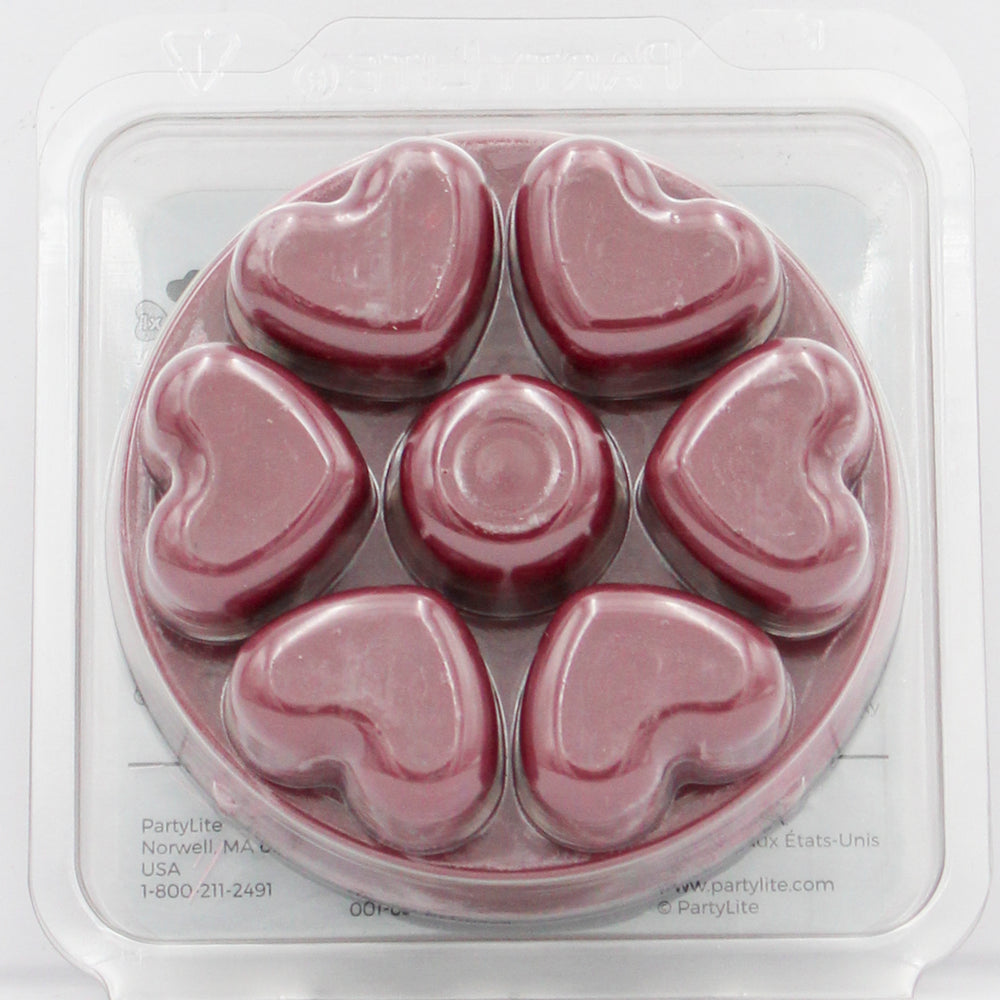 PARTYLITE BLACKBERRY PORT SCENT PLUS HEART MELTS 3.2oz